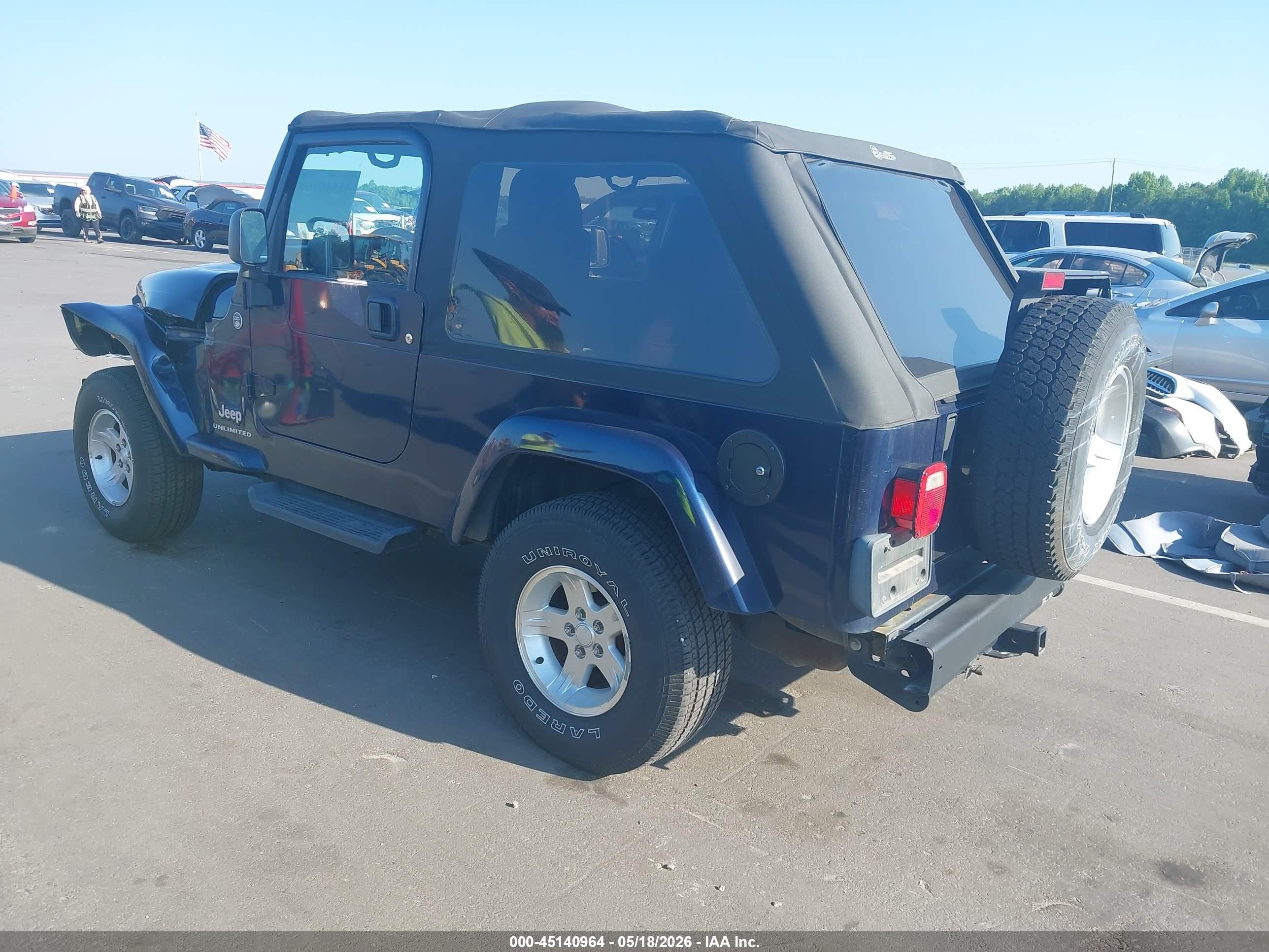 2006 Jeep Wrangler Unlimited Black vin: 1J4FA44S16P768719