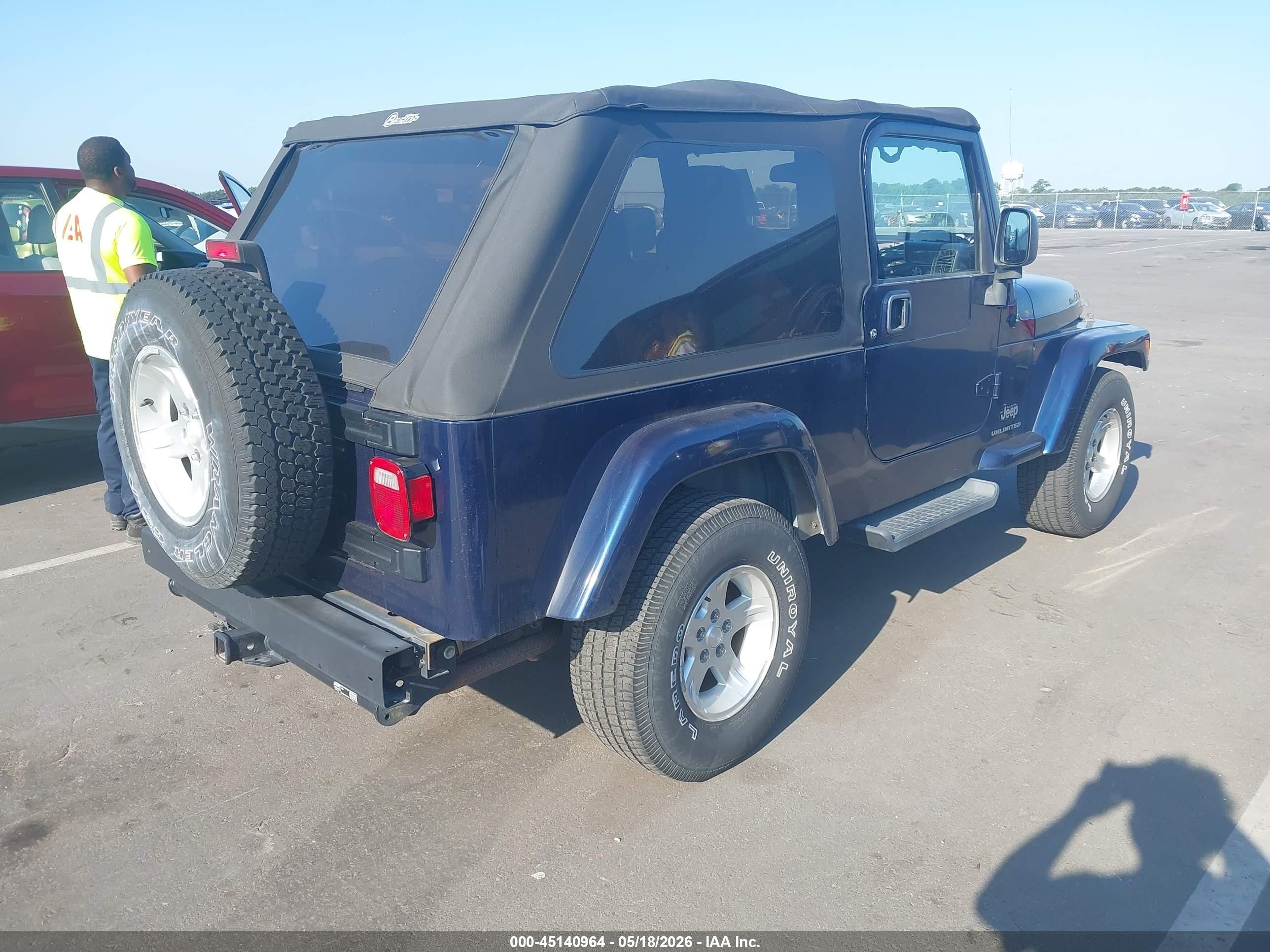 2006 Jeep Wrangler Unlimited Black vin: 1J4FA44S16P768719