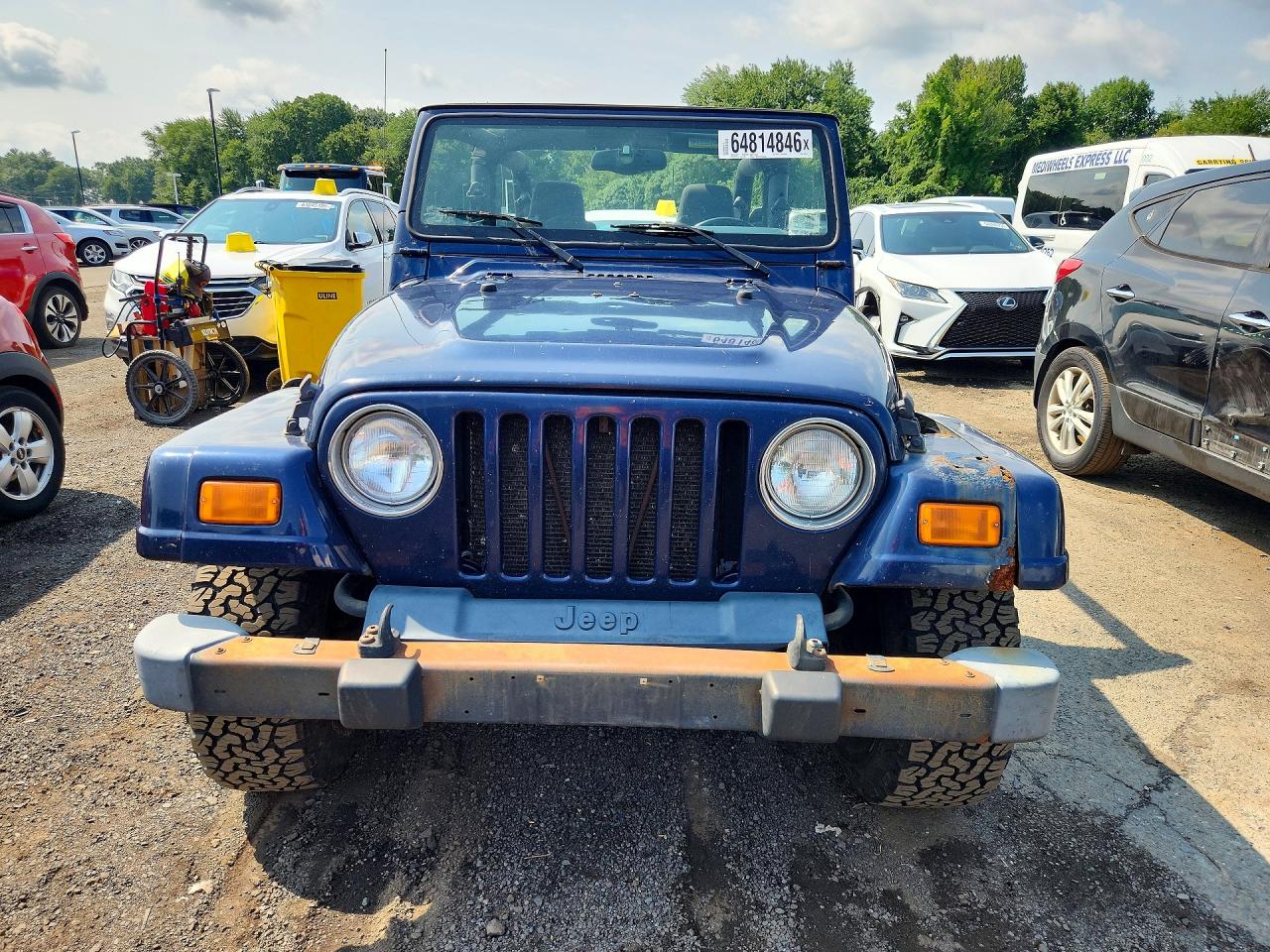 2006 Jeep Wrangler / Tj Unlimited Blue vin: 1J4FA44S26P761987