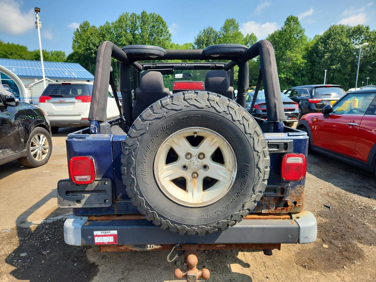2006 Jeep Wrangler / Tj Unlimited Blue vin: 1J4FA44S26P761987