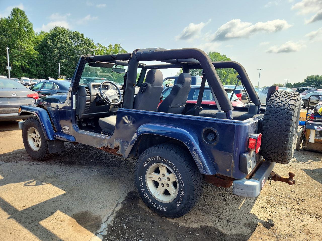 2006 Jeep Wrangler / Tj Unlimited Blue vin: 1J4FA44S26P761987