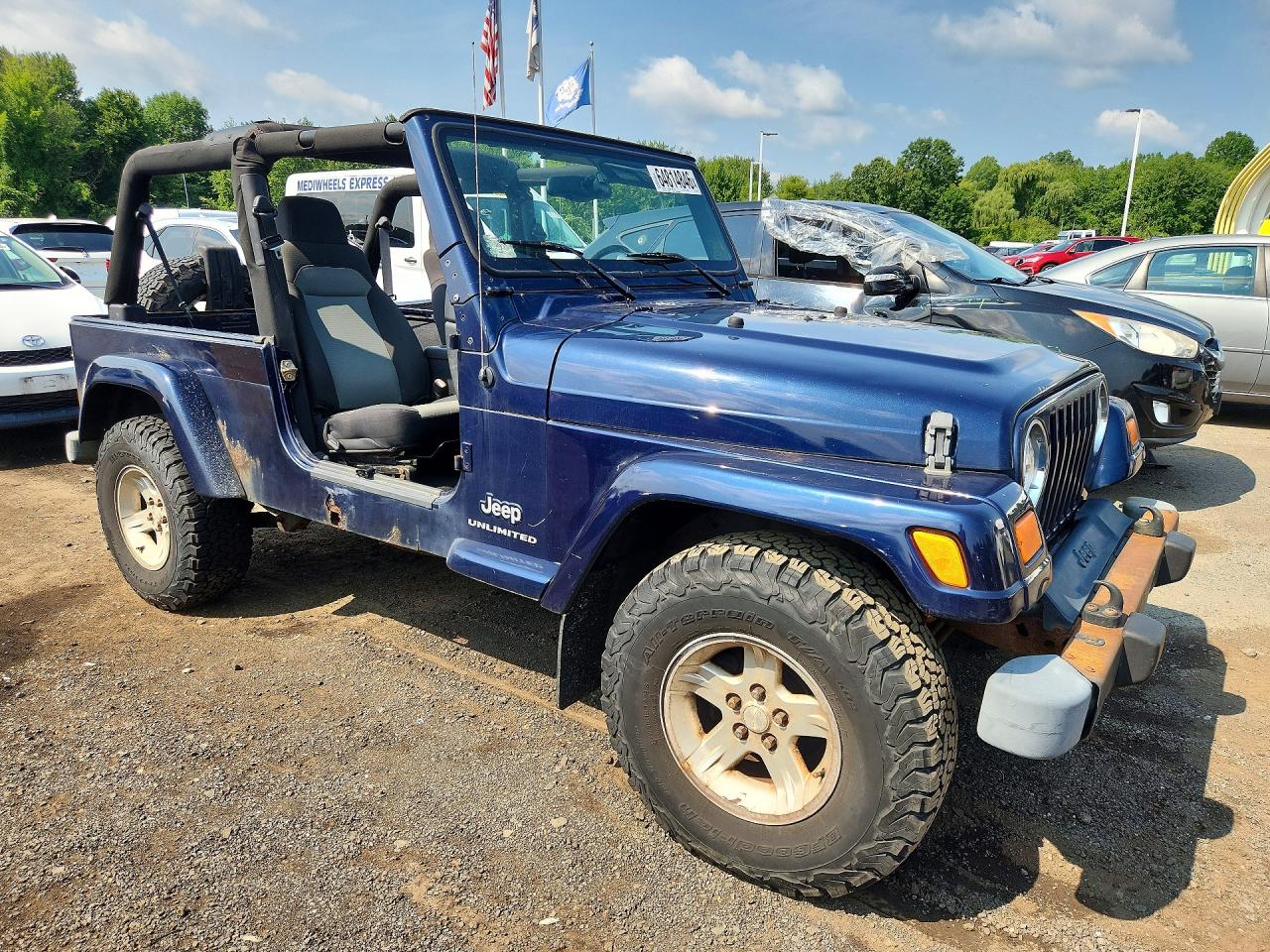 2006 Jeep Wrangler / Tj Unlimited Blue vin: 1J4FA44S26P761987