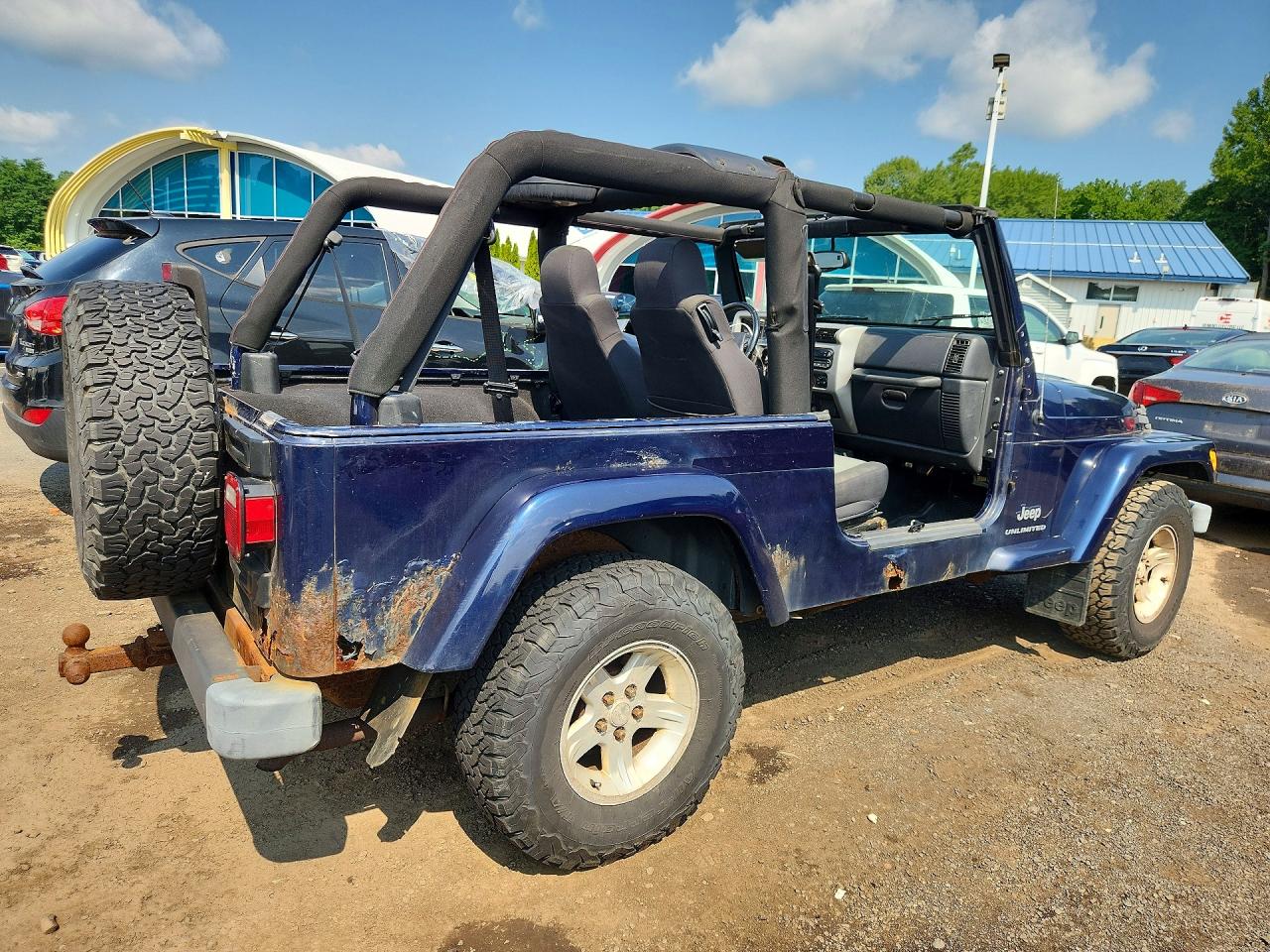 2006 Jeep Wrangler / Tj Unlimited Blue vin: 1J4FA44S26P761987