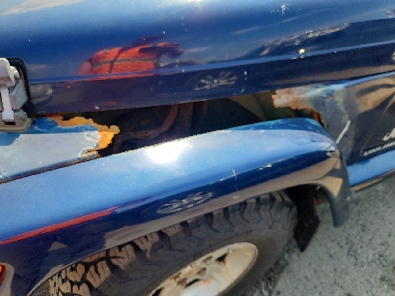 2006 Jeep Wrangler / Tj Unlimited Blue vin: 1J4FA44S26P761987