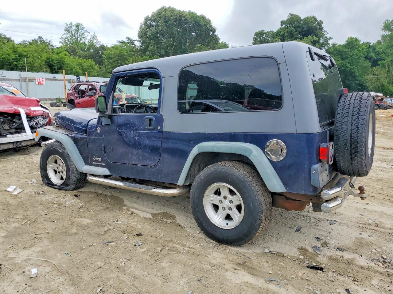 2006 Jeep Wrangler / Tj Unlimited Blue vin: 1J4FA44S26P788851