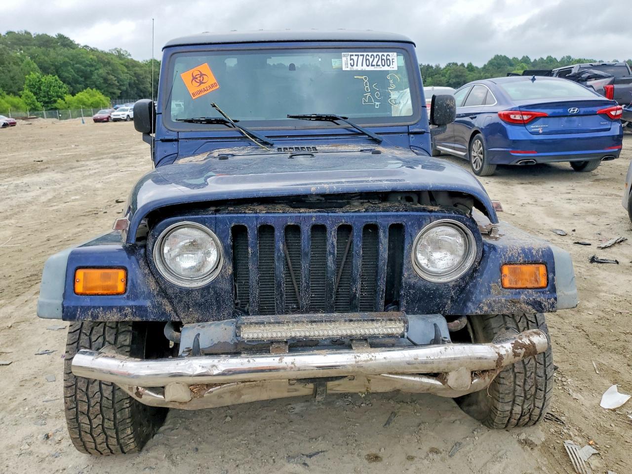 2006 Jeep Wrangler / Tj Unlimited Blue vin: 1J4FA44S26P788851