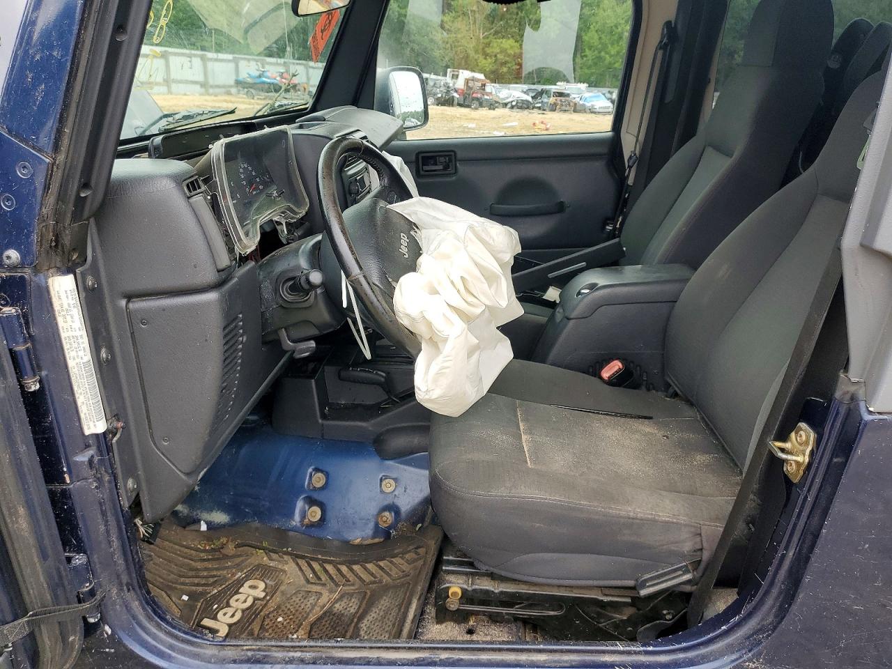 2006 Jeep Wrangler / Tj Unlimited Blue vin: 1J4FA44S26P788851