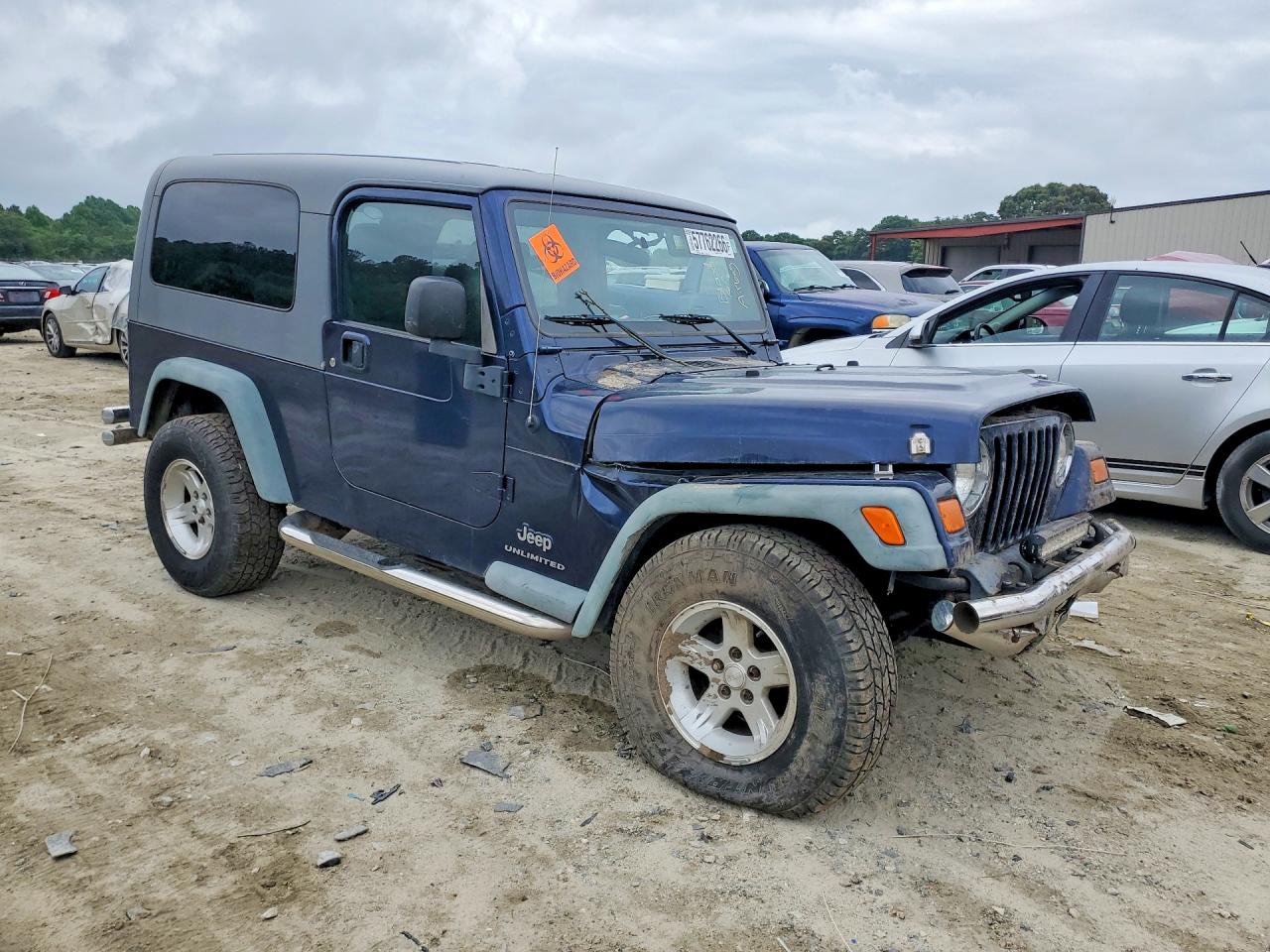 2006 Jeep Wrangler / Tj Unlimited Blue vin: 1J4FA44S26P788851