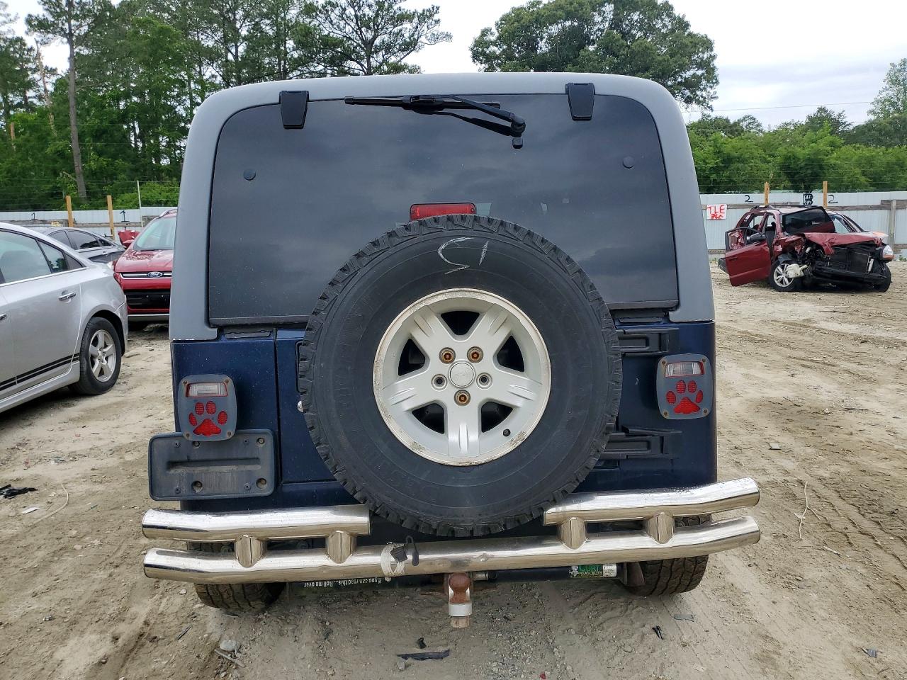 2006 Jeep Wrangler / Tj Unlimited Blue vin: 1J4FA44S26P788851