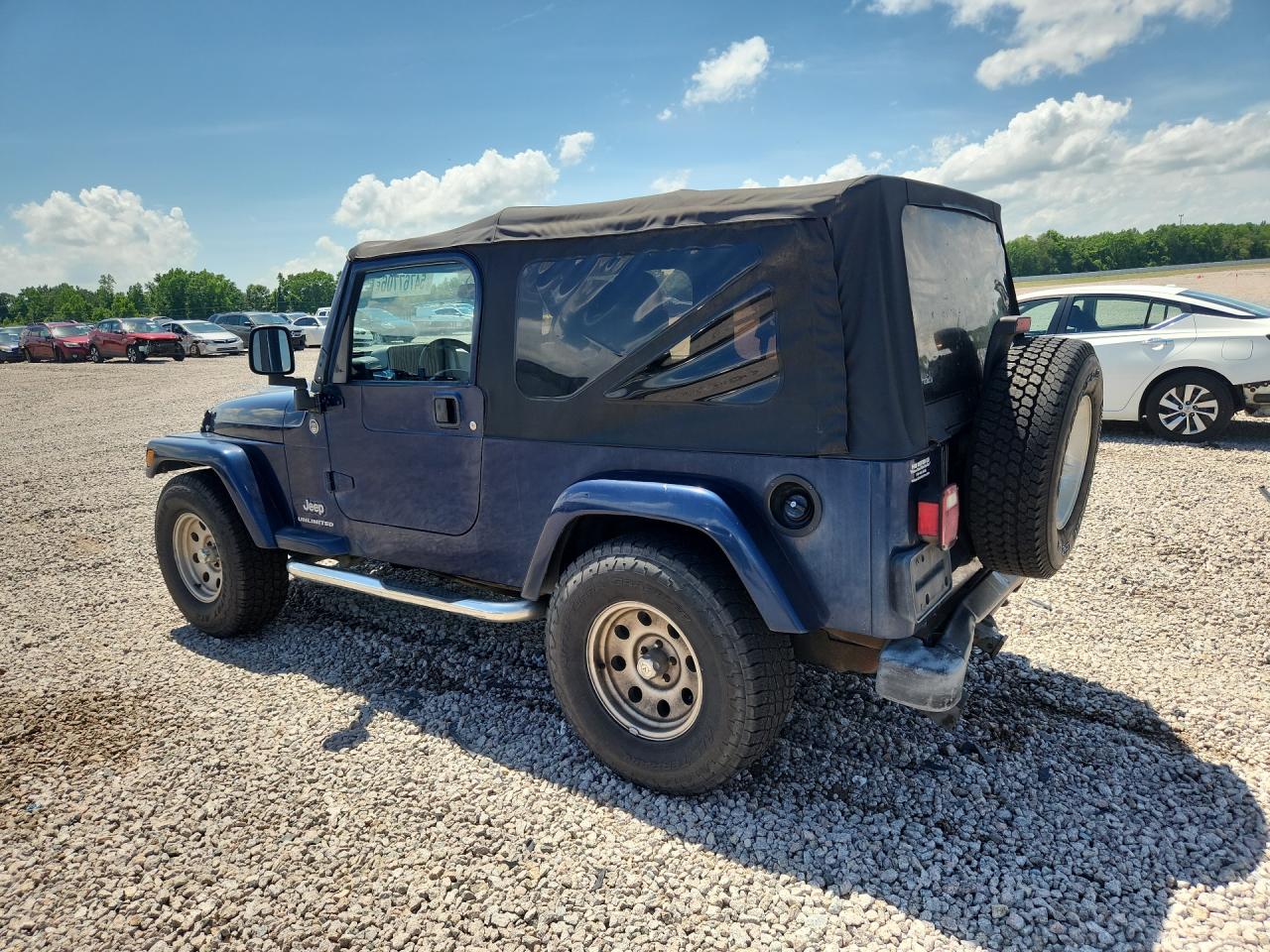 2005 Jeep Wrangler / Tj Unlimited Blue vin: 1J4FA44S35P324630
