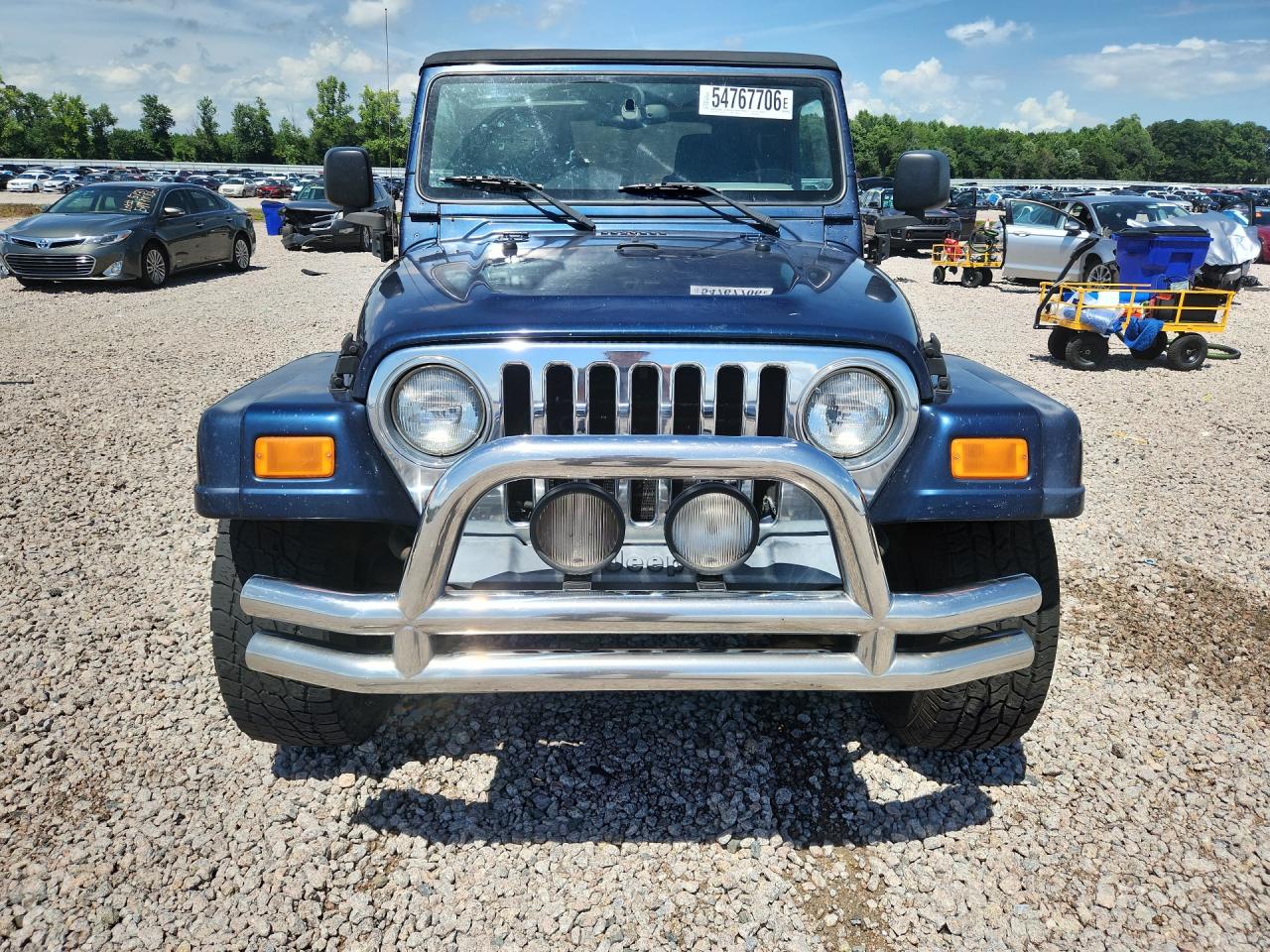 2005 Jeep Wrangler / Tj Unlimited Blue vin: 1J4FA44S35P324630