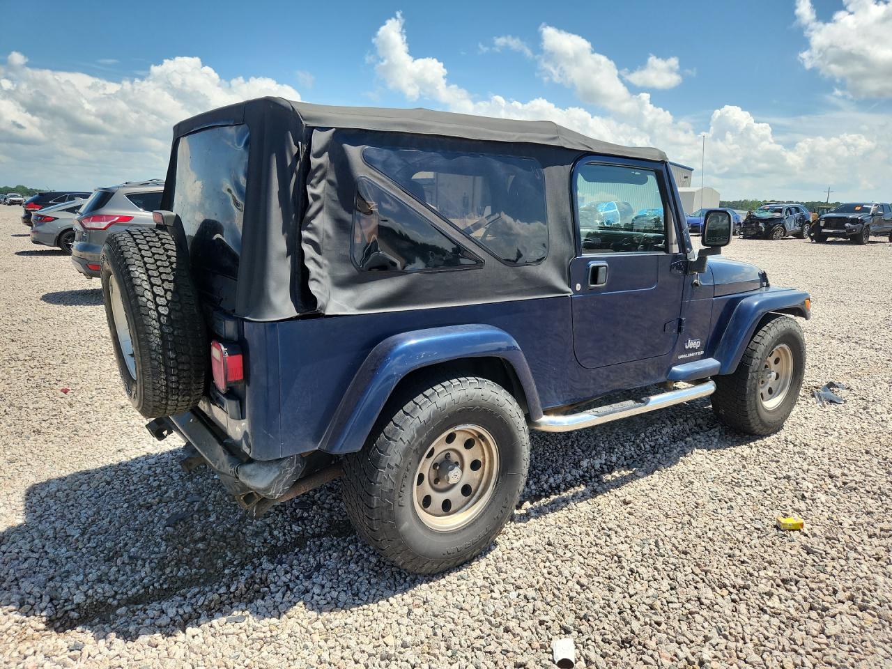 2005 Jeep Wrangler / Tj Unlimited Blue vin: 1J4FA44S35P324630