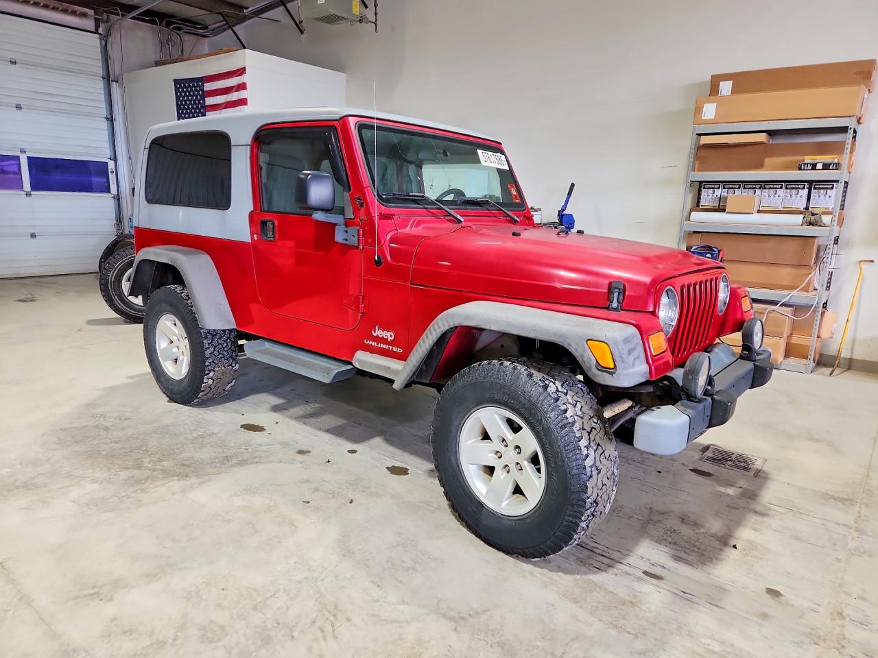 2005 Jeep Wrangler / Tj Unlimited Red vin: 1J4FA44S55P353529