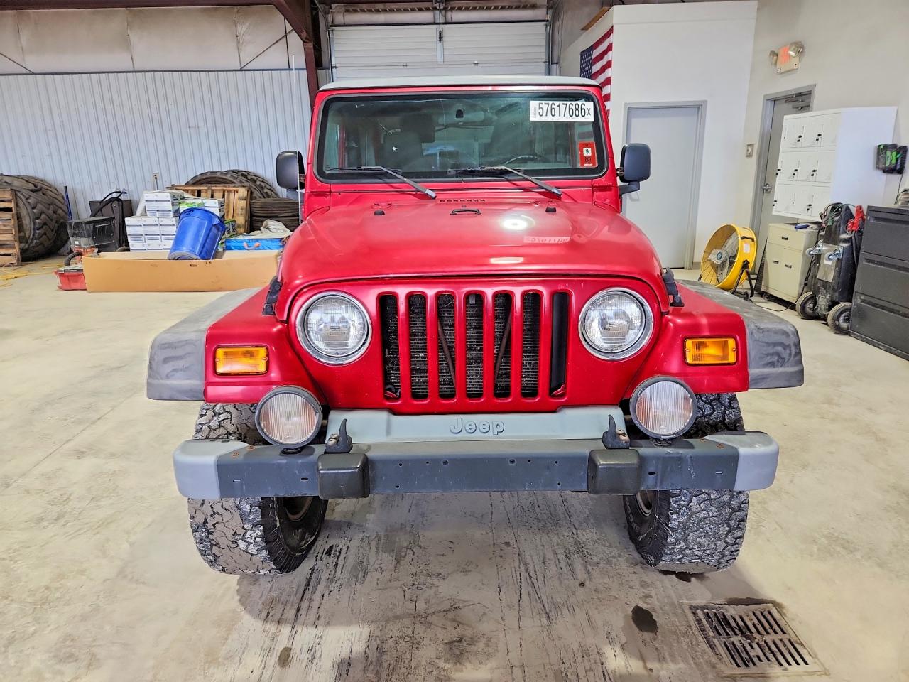2005 Jeep Wrangler / Tj Unlimited Red vin: 1J4FA44S55P353529