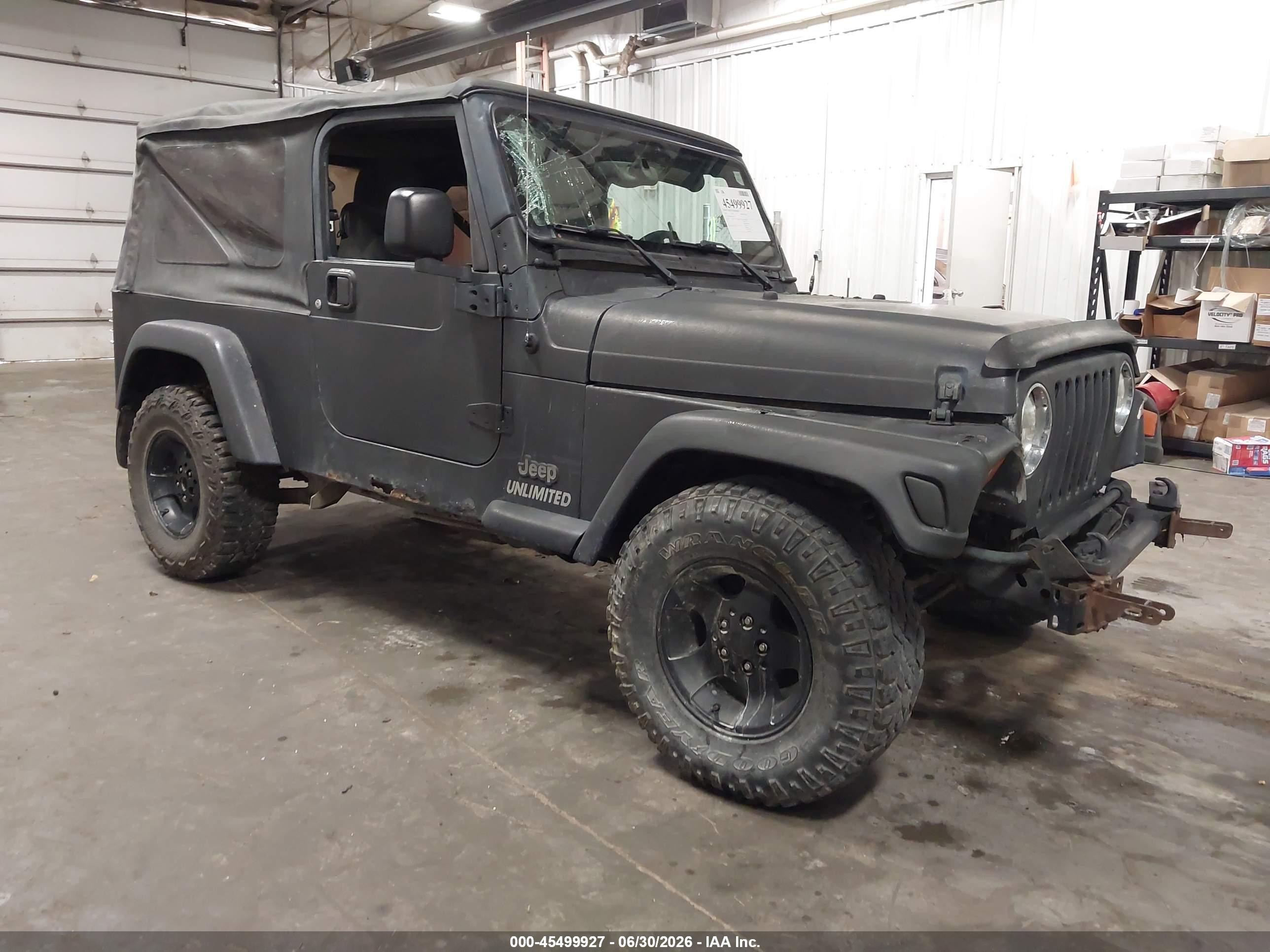 2006 Jeep Wrangler Unlimited Gray vin: 1J4FA44S56P737473