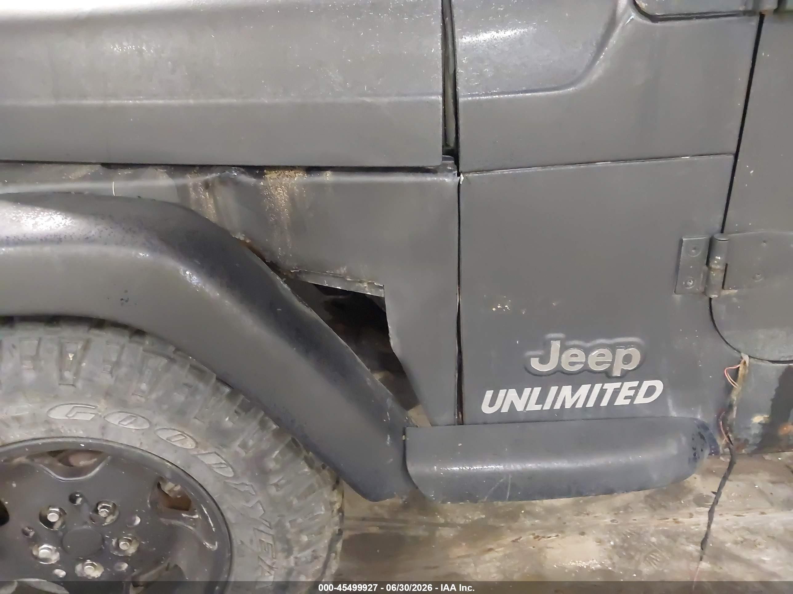 2006 Jeep Wrangler Unlimited Gray vin: 1J4FA44S56P737473