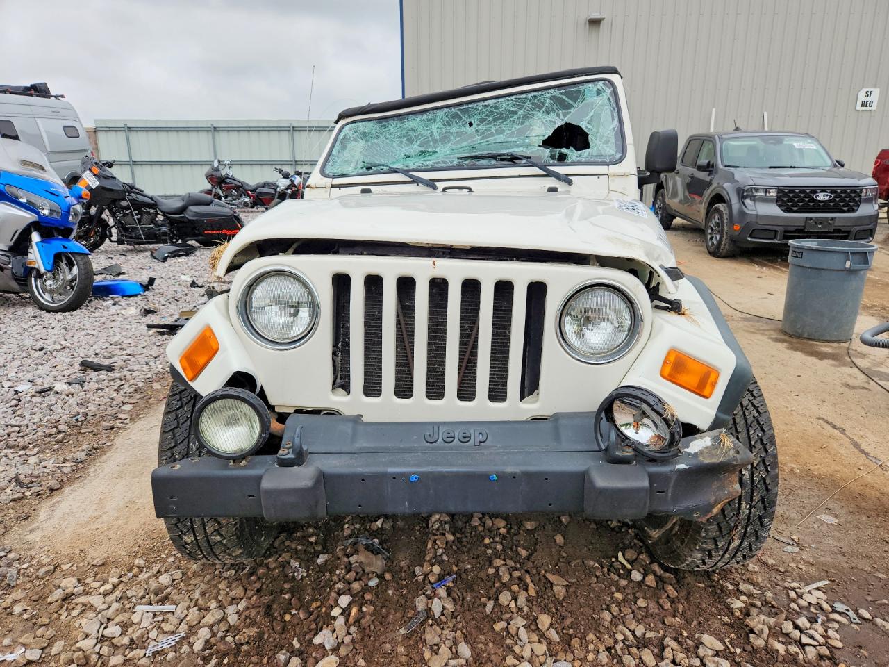 2006 Jeep Wrangler / Tj Unlimited White vin: 1J4FA44S66P775553