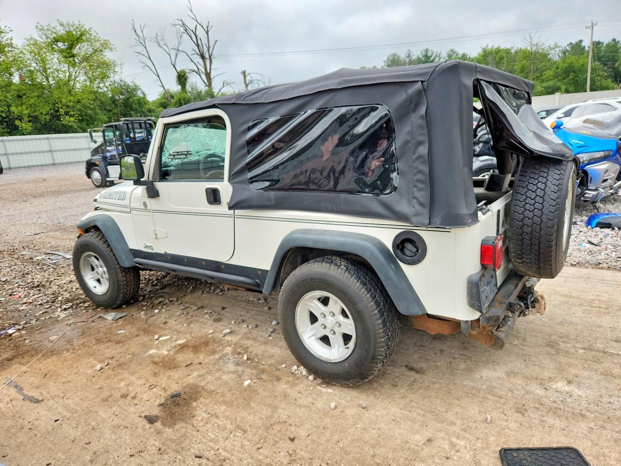 2006 Jeep Wrangler / Tj Unlimited White vin: 1J4FA44S66P775553