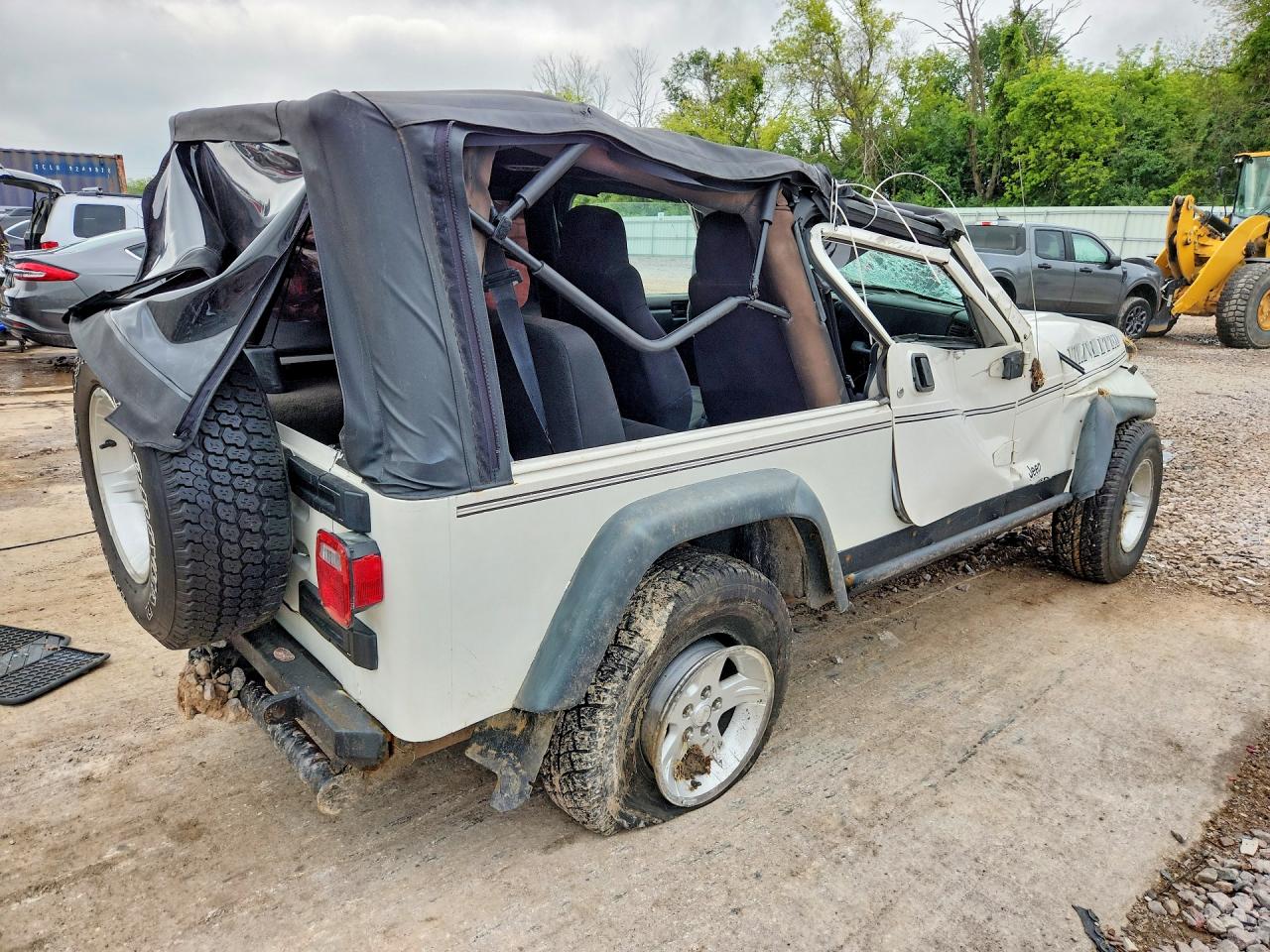 2006 Jeep Wrangler / Tj Unlimited White vin: 1J4FA44S66P775553