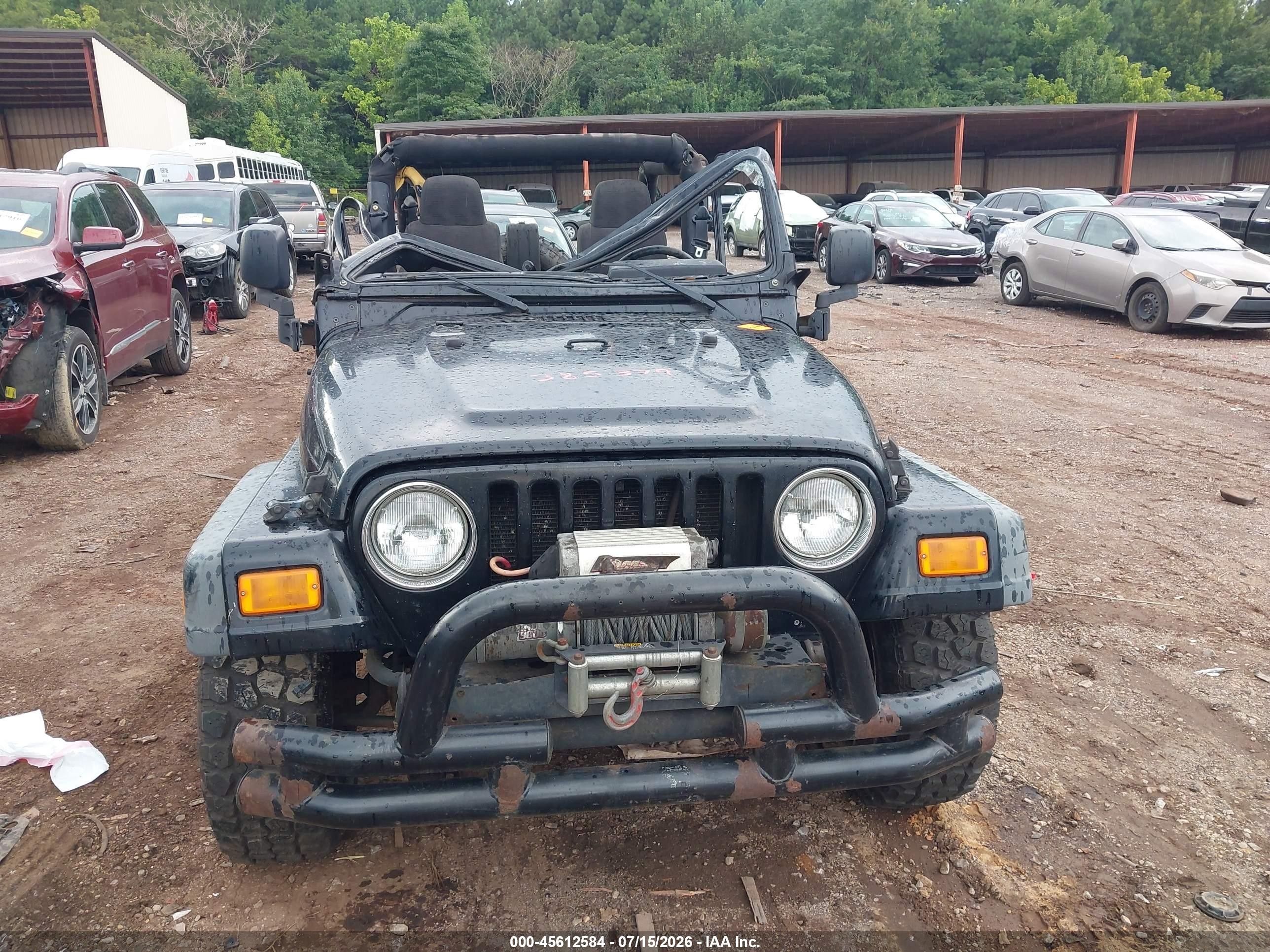 2005 Jeep Wrangler Unlimited Black vin: 1J4FA44S75P385379