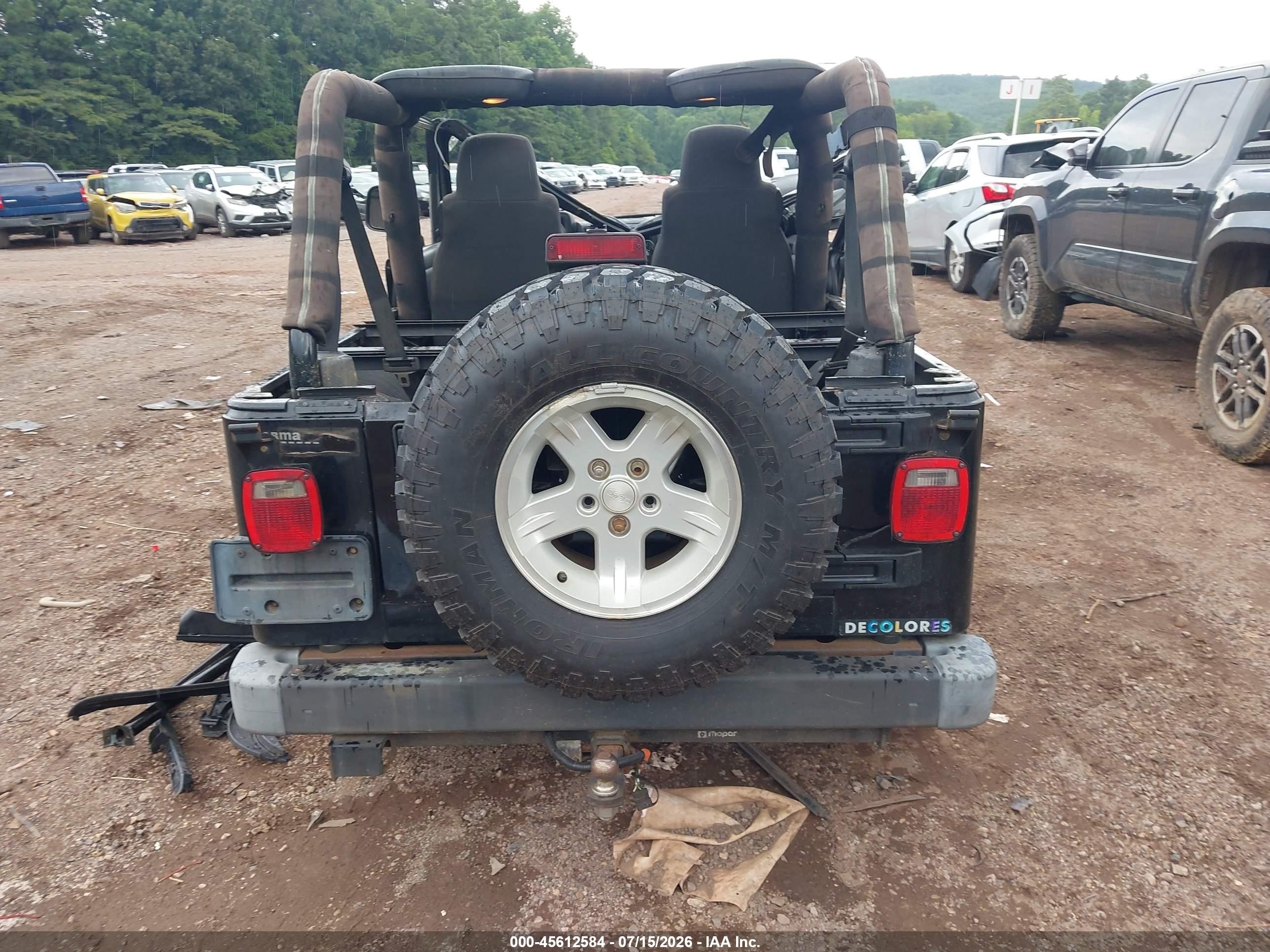 2005 Jeep Wrangler Unlimited Black vin: 1J4FA44S75P385379