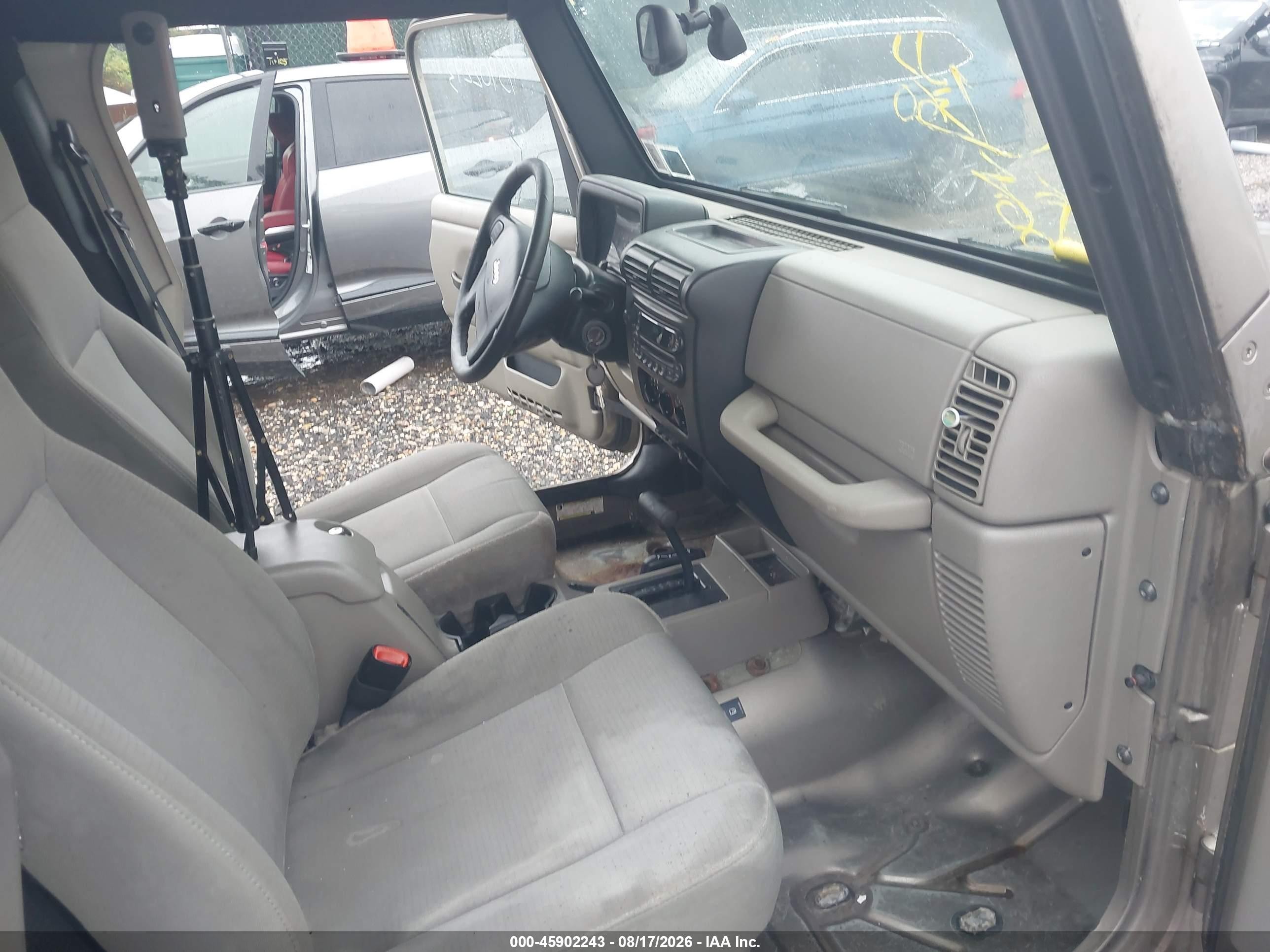 2006 Jeep Wrangler Unlimited Gray vin: 1J4FA44S76P726409