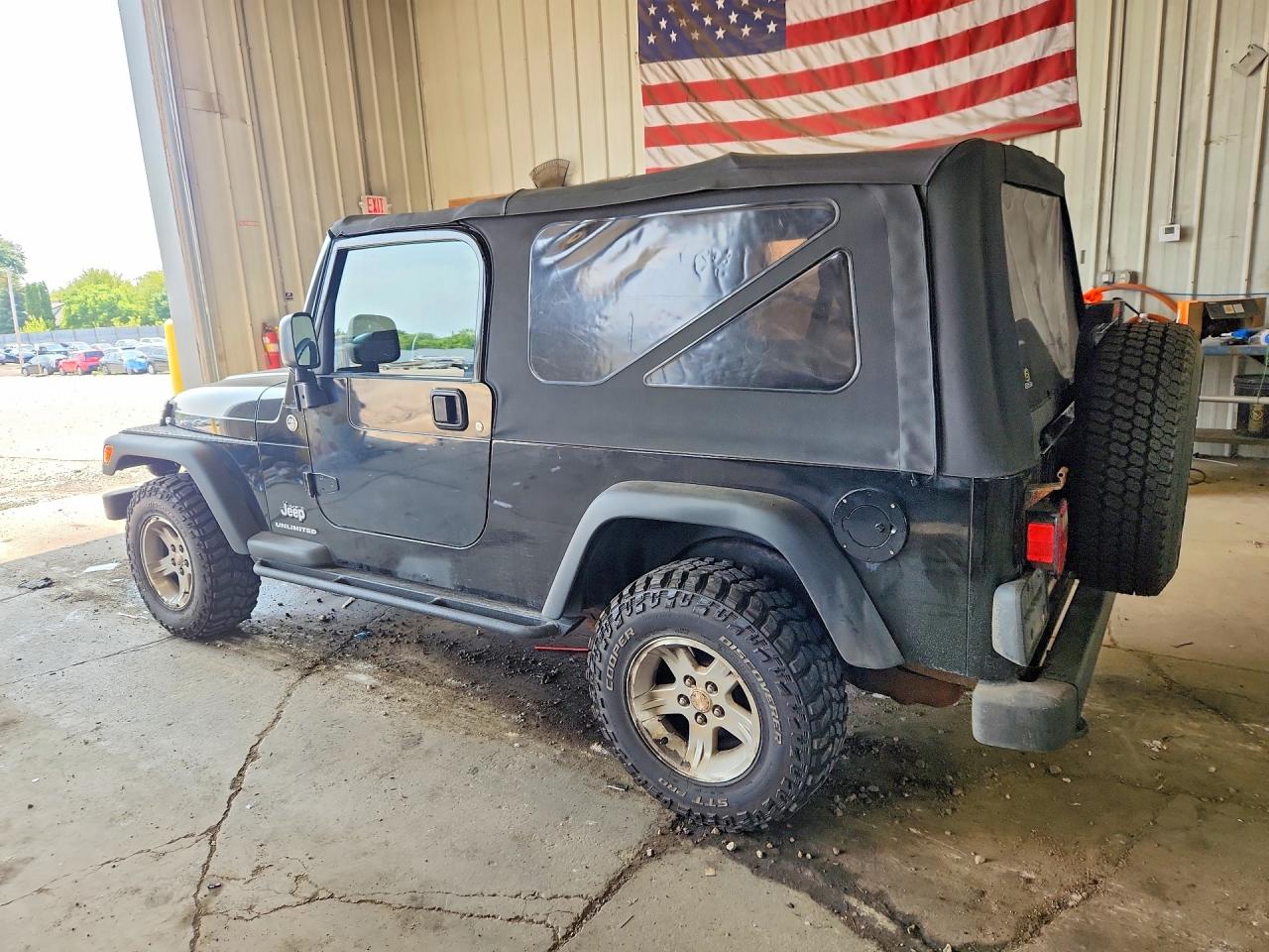 2006 Jeep Wrangler / Tj Unlimited Черный vin: 1J4FA44S76P735112
