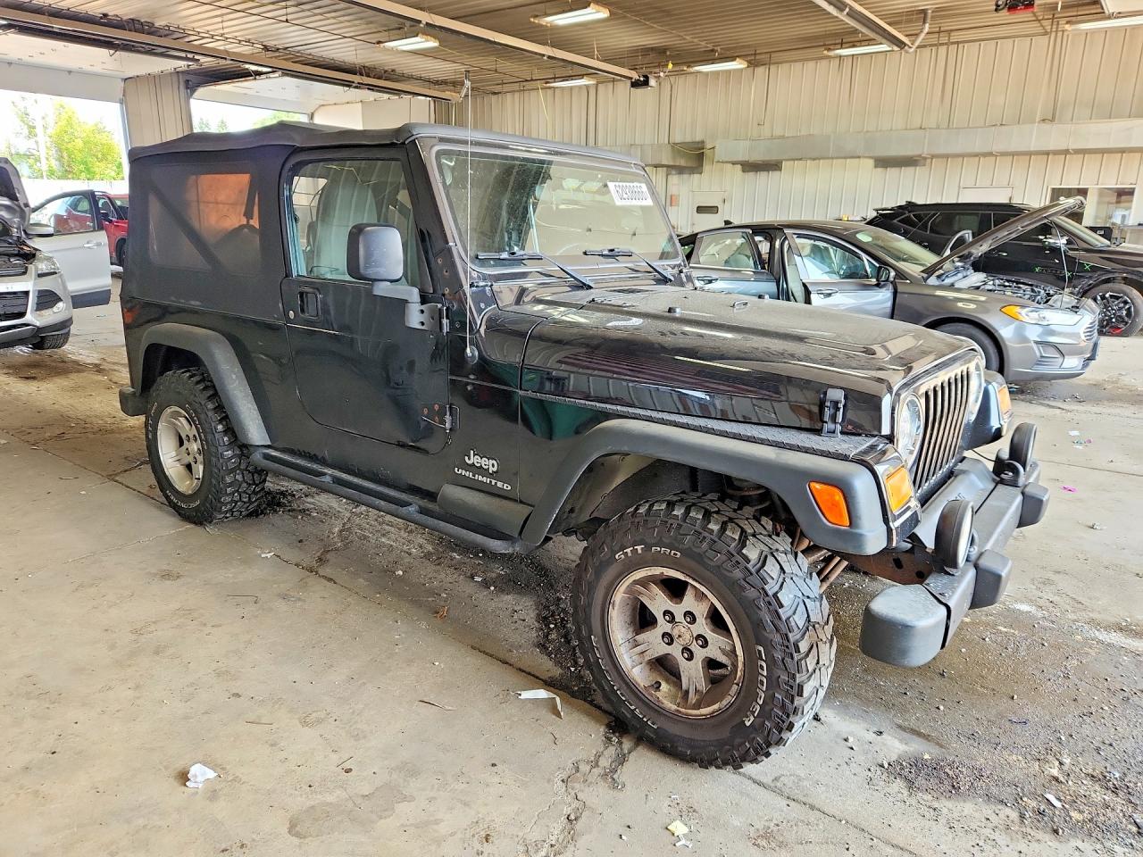 2006 Jeep Wrangler / Tj Unlimited Черный vin: 1J4FA44S76P735112