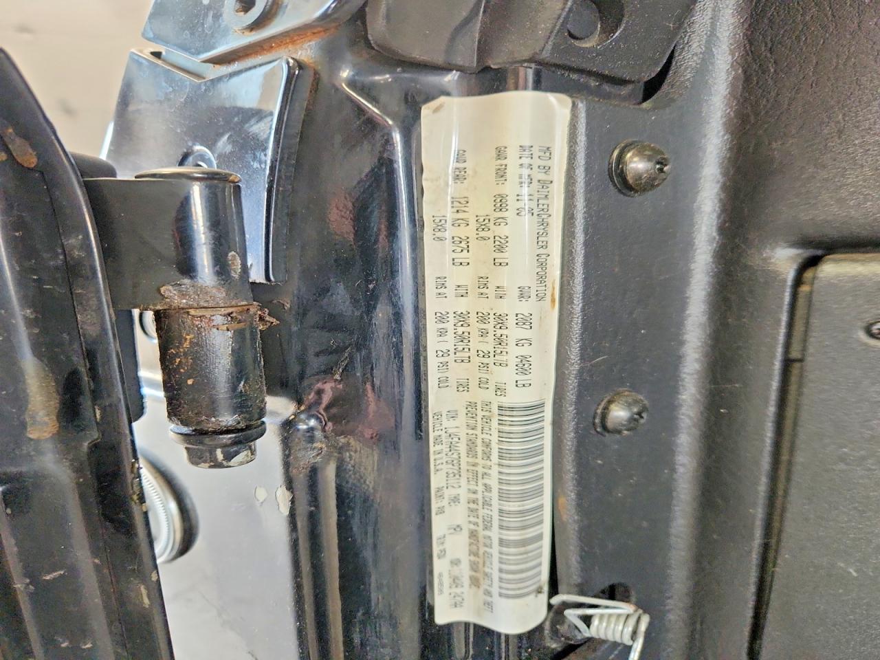 2006 Jeep Wrangler / Tj Unlimited Черный vin: 1J4FA44S76P735112