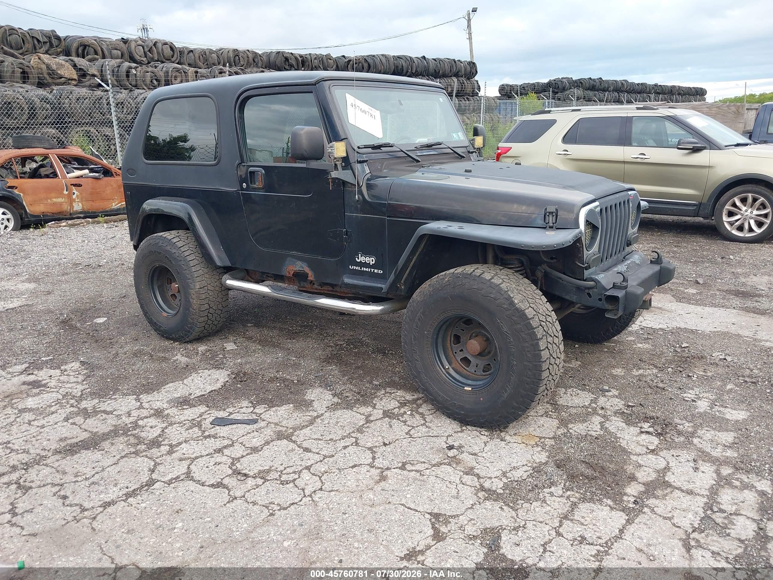 2006 Jeep Wrangler Unlimited Black vin: 1J4FA44S76P789588