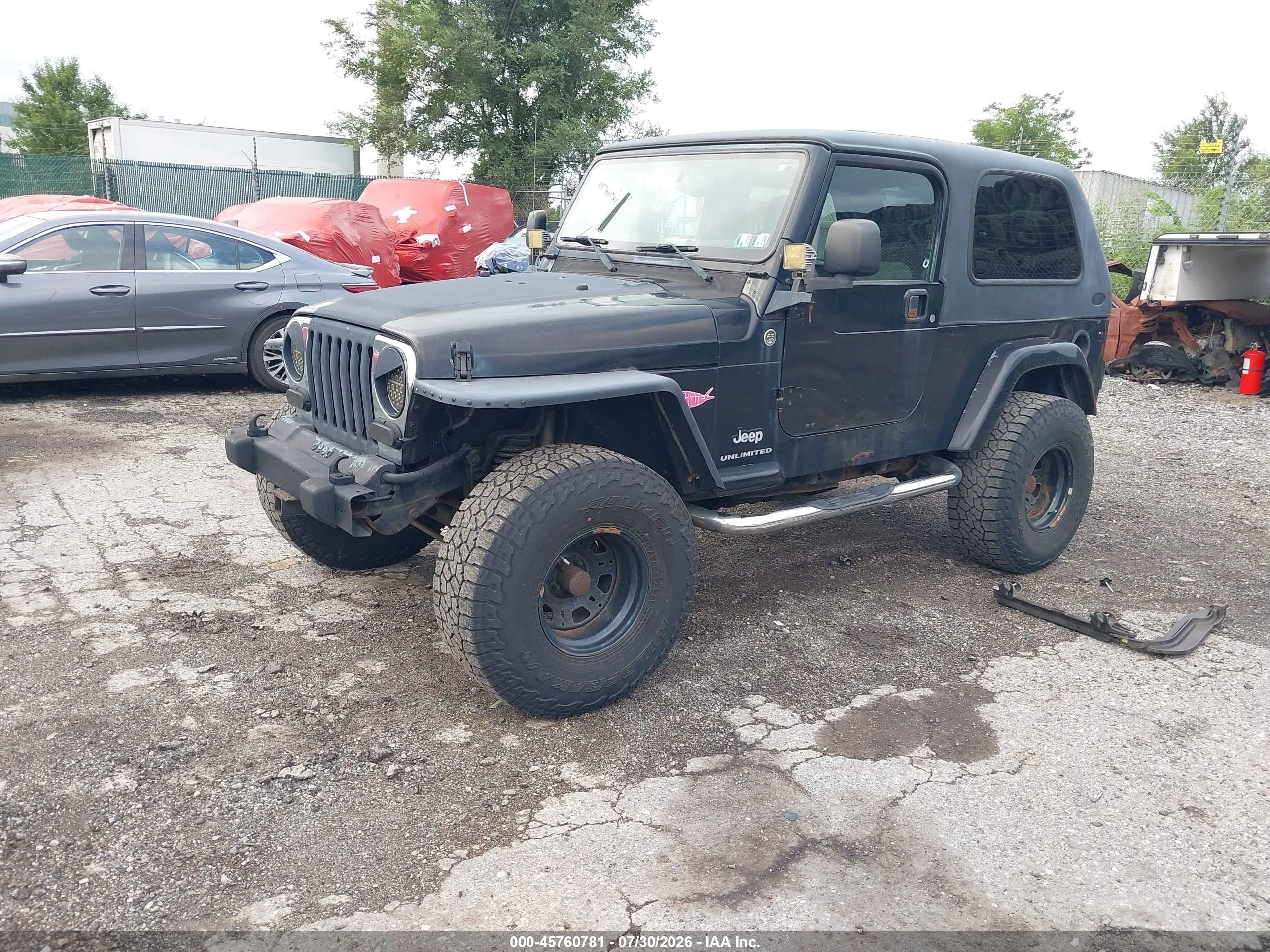 2006 Jeep Wrangler Unlimited Black vin: 1J4FA44S76P789588