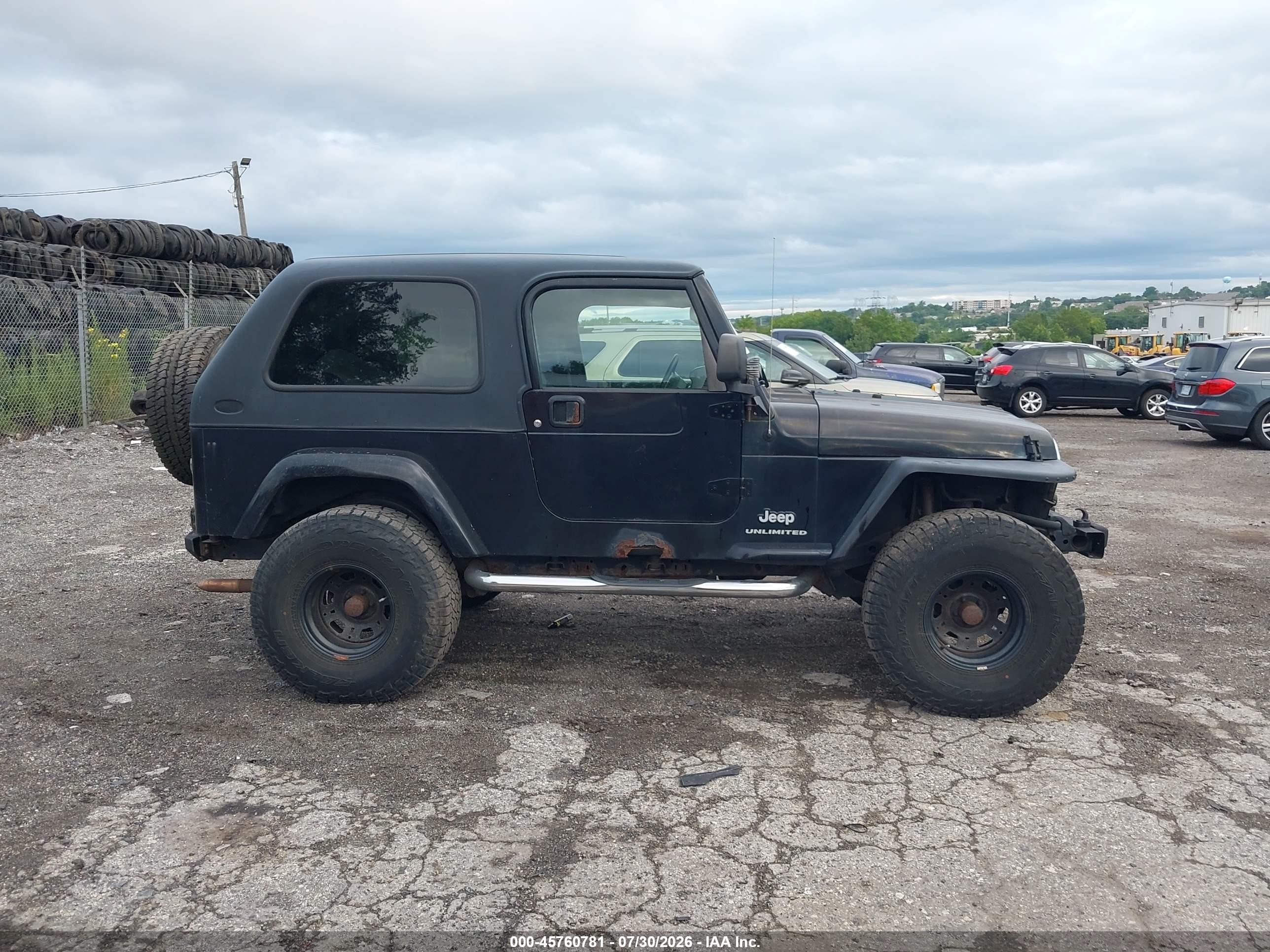 2006 Jeep Wrangler Unlimited Black vin: 1J4FA44S76P789588