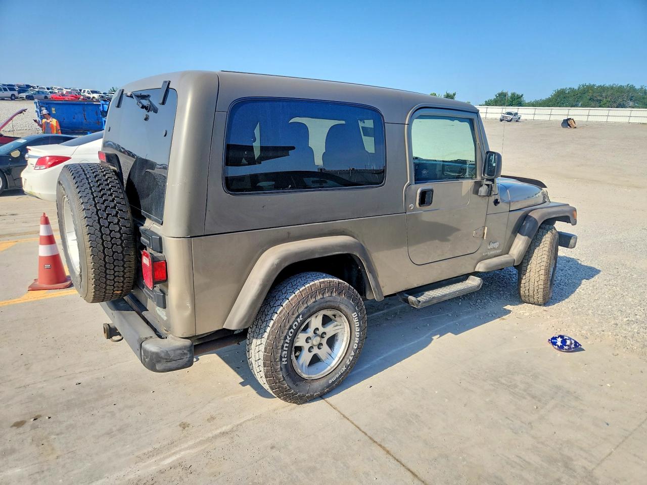 2006 Jeep Wrangler / Tj Unlimited Tan vin: 1J4FA44SX6P735699