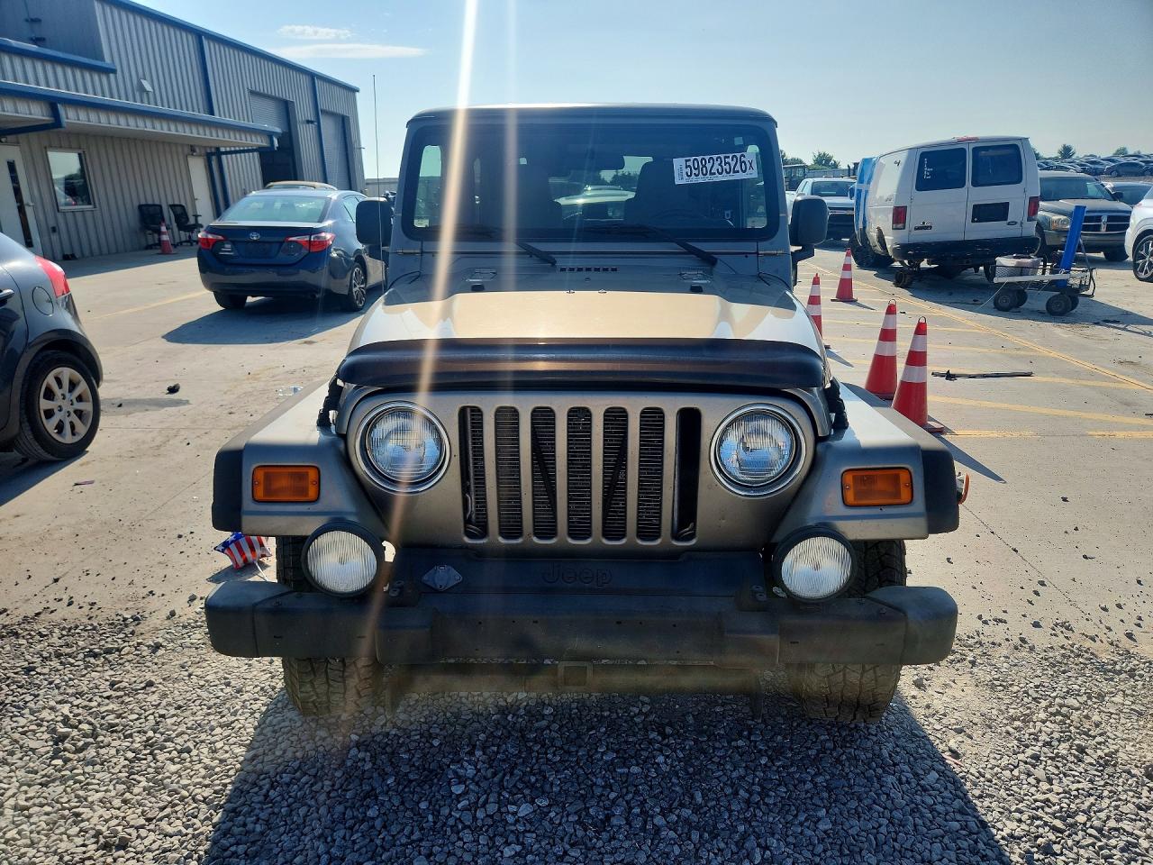 2006 Jeep Wrangler / Tj Unlimited Tan vin: 1J4FA44SX6P735699