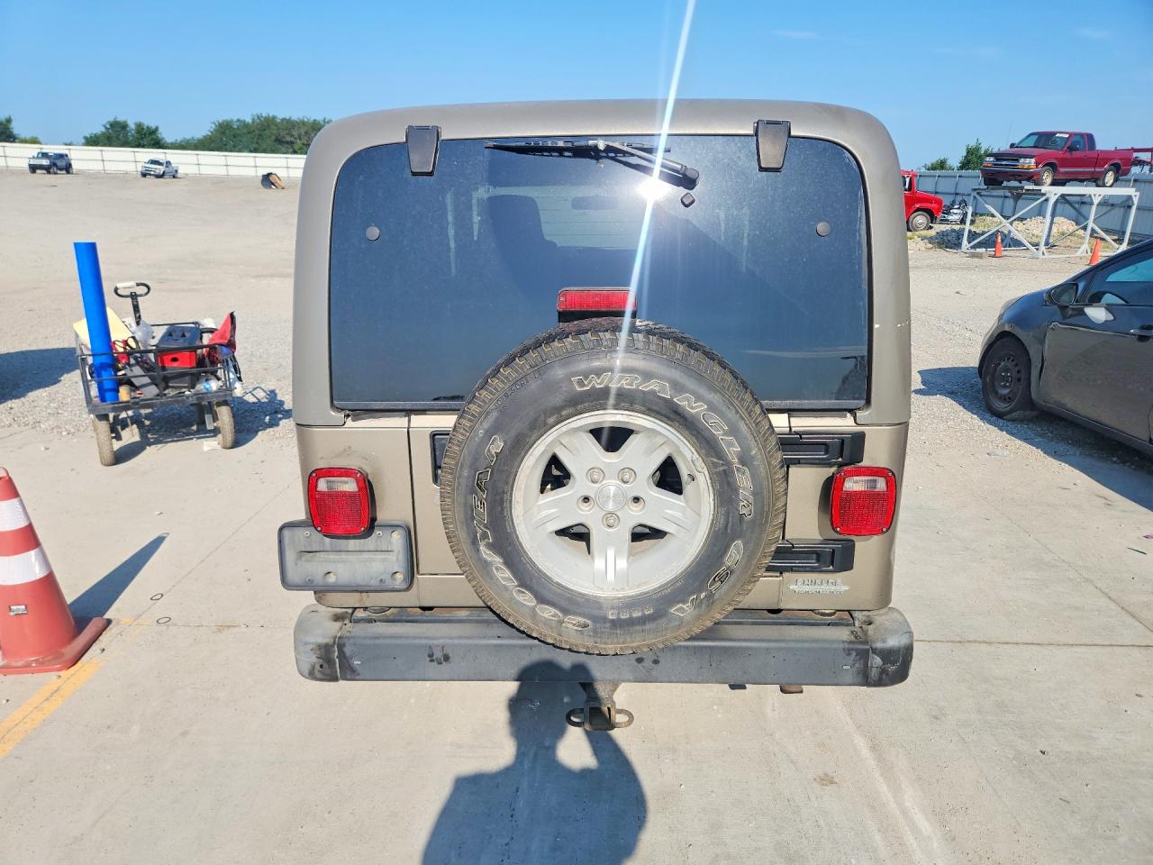 2006 Jeep Wrangler / Tj Unlimited Tan vin: 1J4FA44SX6P735699