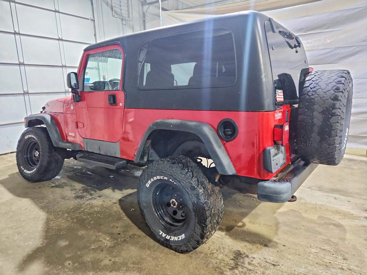 2006 Jeep Wrangler / Tj Unlimited Red vin: 1J4FA44SX6P787396
