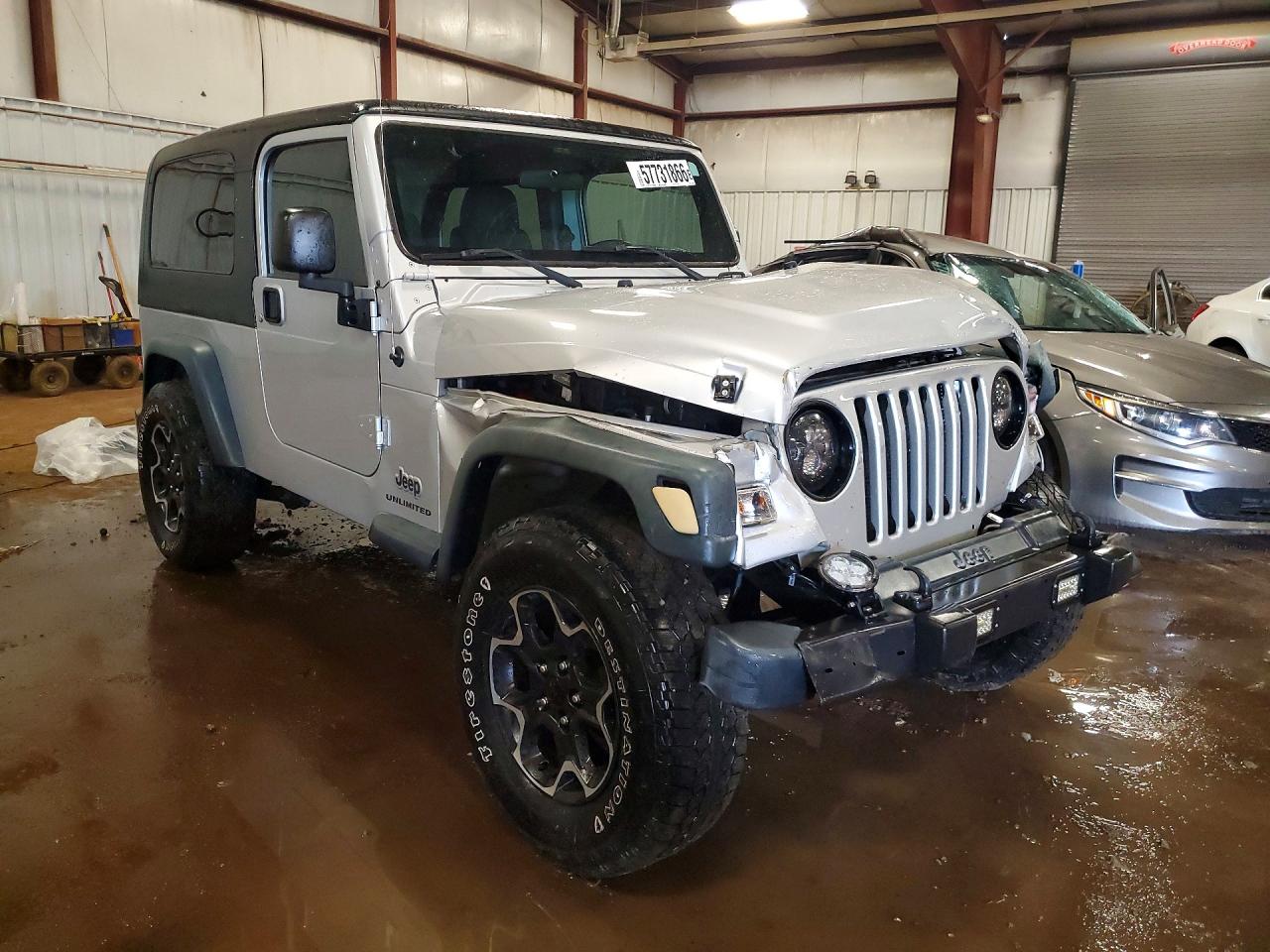 2006 Jeep Wrangler / Tj Unlimited Silver vin: 1J4FA44SX6P787849