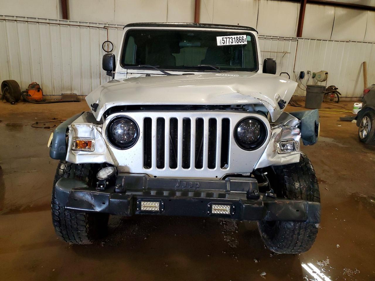 2006 Jeep Wrangler / Tj Unlimited Silver vin: 1J4FA44SX6P787849