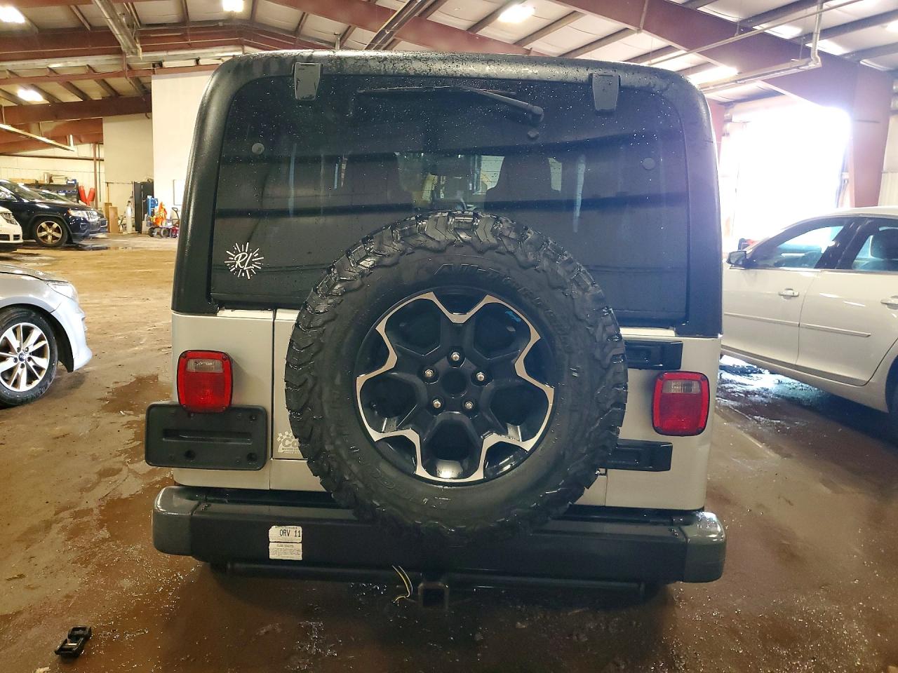 2006 Jeep Wrangler / Tj Unlimited Silver vin: 1J4FA44SX6P787849