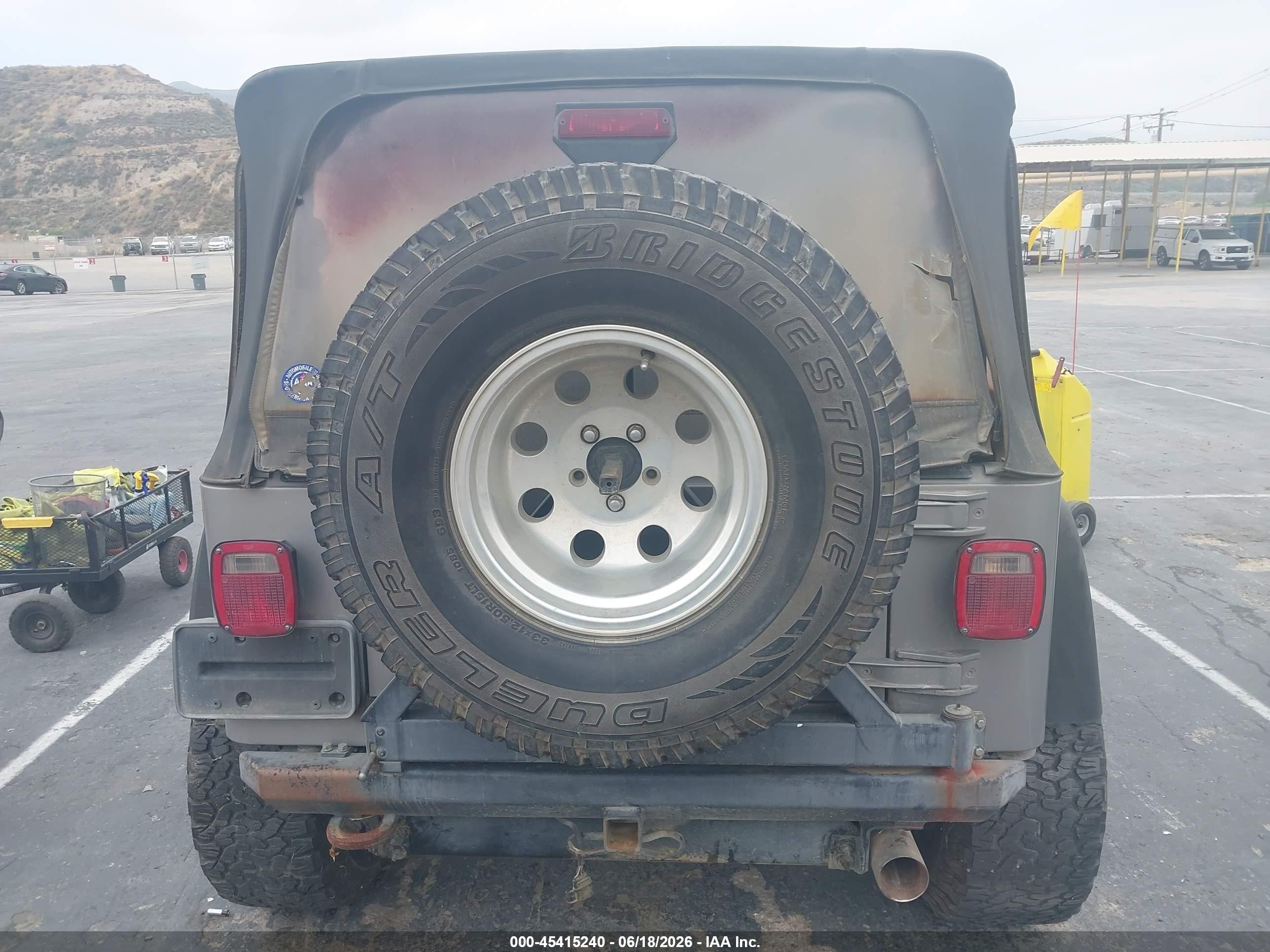 2001 Jeep Wrangler Sport Gray vin: 1J4FA49591P314266