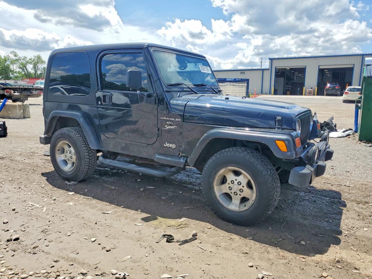 2002 Jeep Wrangler / Tj Sport Black vin: 1J4FA49S02P713276