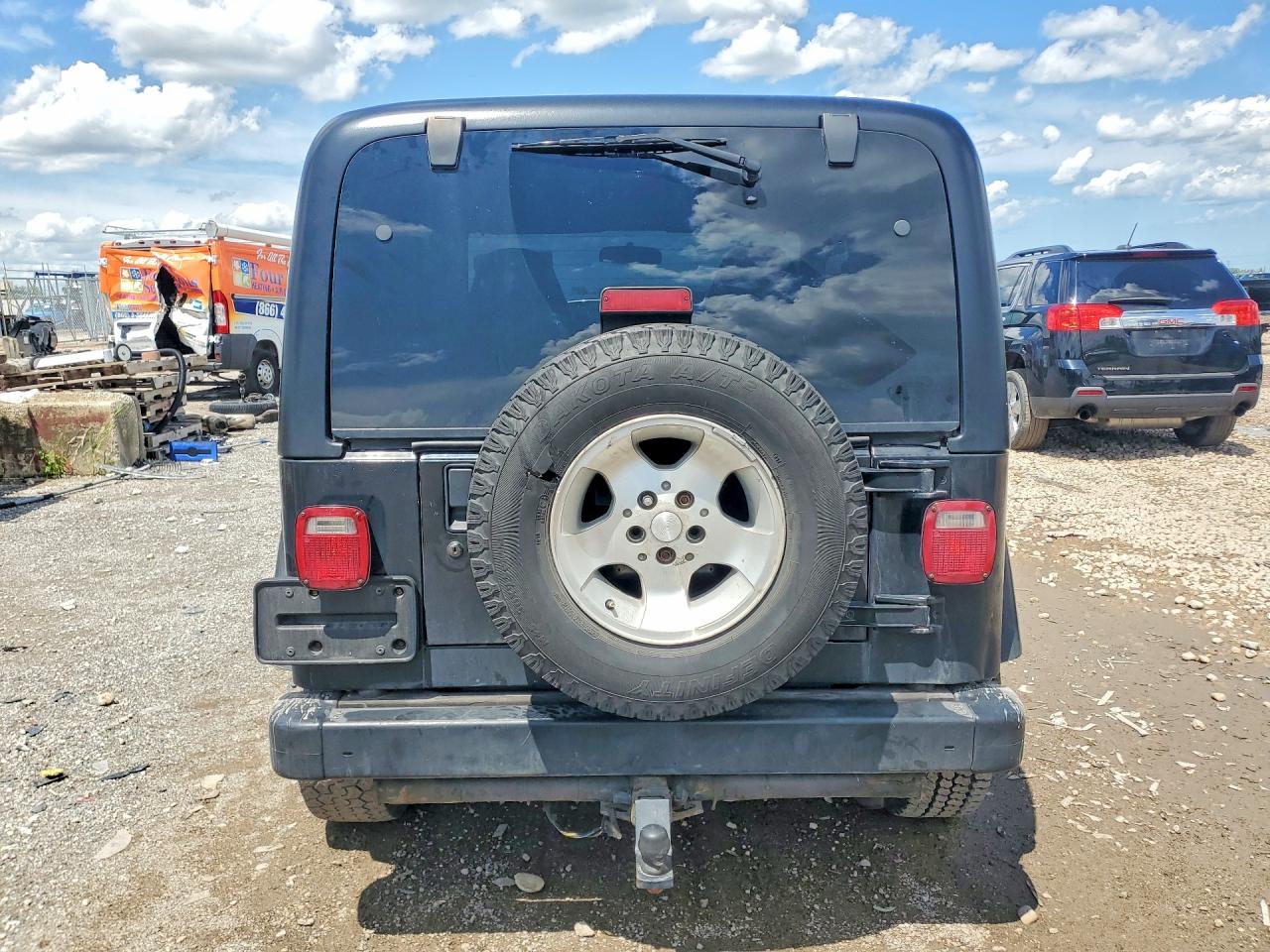 2002 Jeep Wrangler / Tj Sport Black vin: 1J4FA49S02P713276