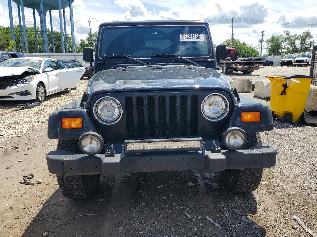 2002 Jeep Wrangler / Tj Sport Black vin: 1J4FA49S02P713276
