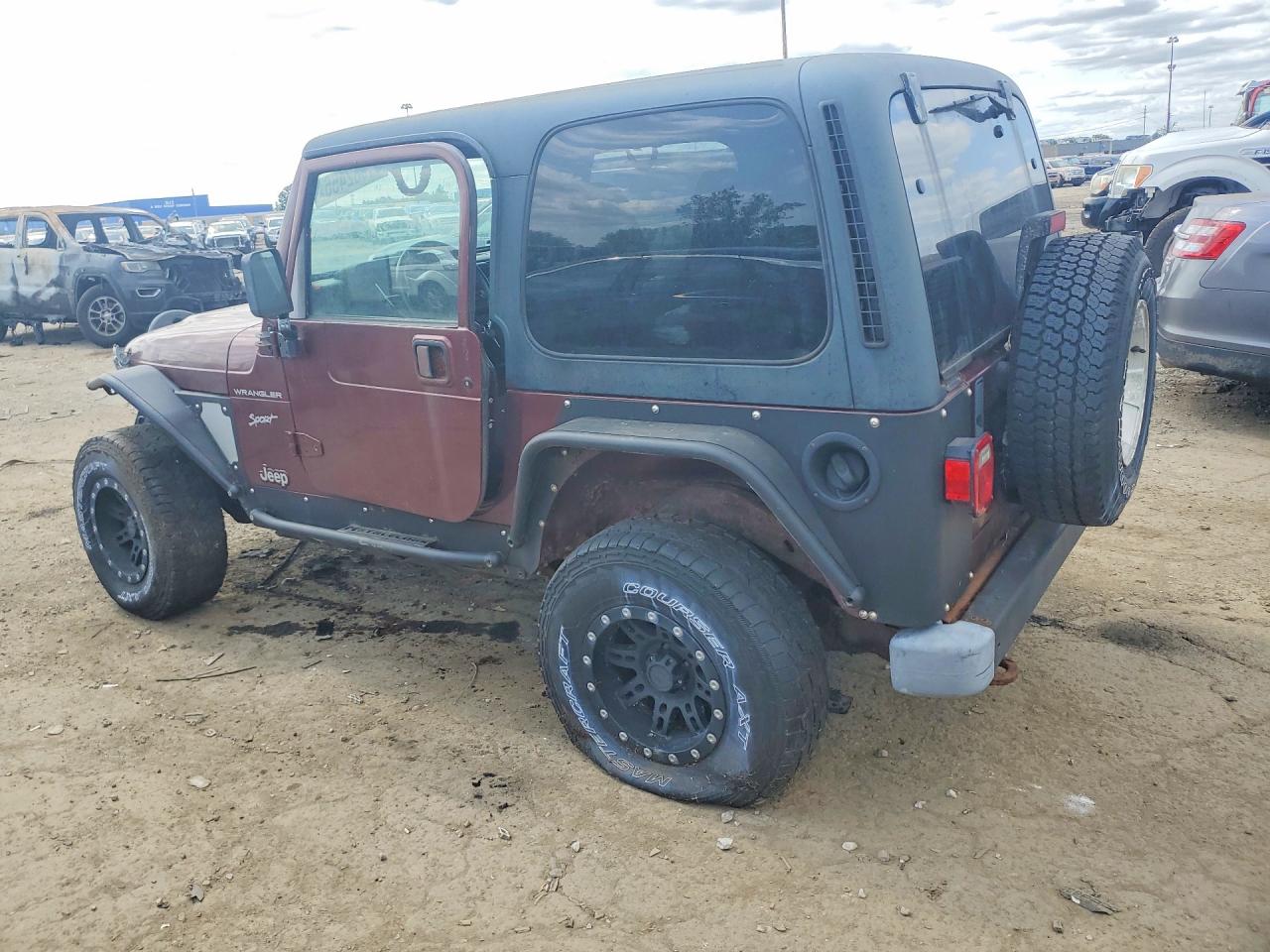 2002 Jeep Wrangler / Tj Sport Maroon vin: 1J4FA49S02P767418
