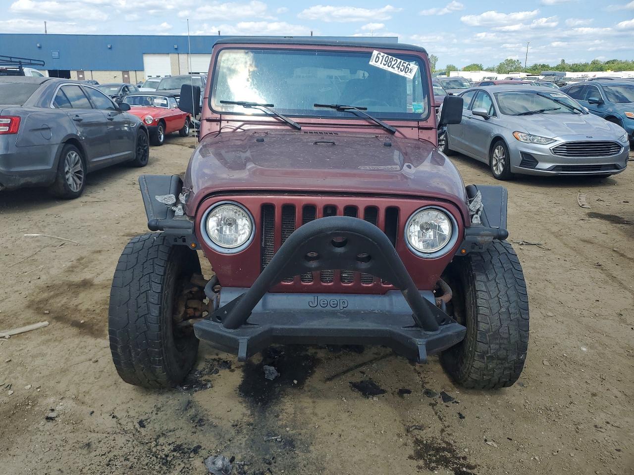 2002 Jeep Wrangler / Tj Sport Maroon vin: 1J4FA49S02P767418