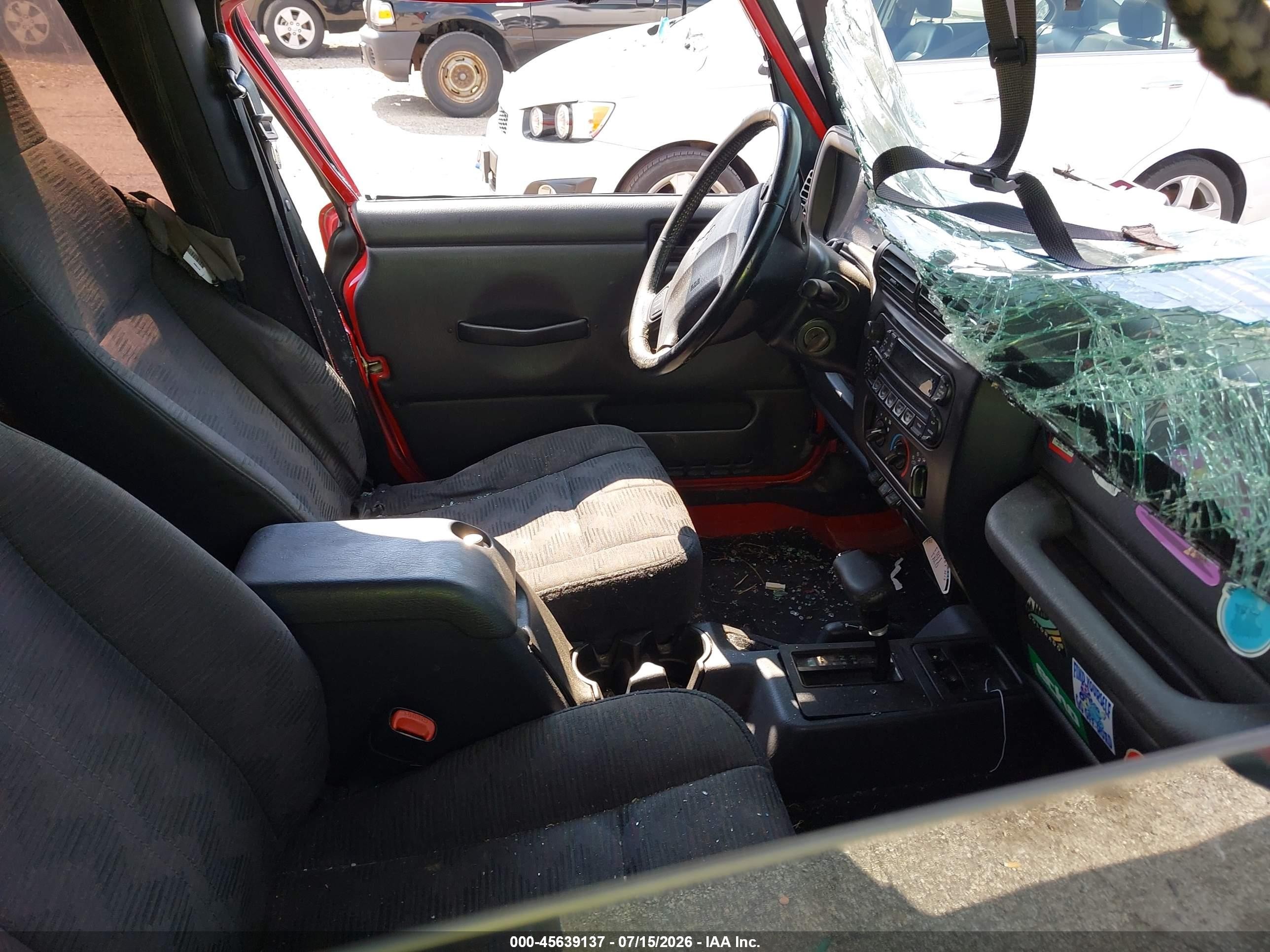 2004 Jeep Wrangler Unlimited Red vin: 1J4FA49S04P754171