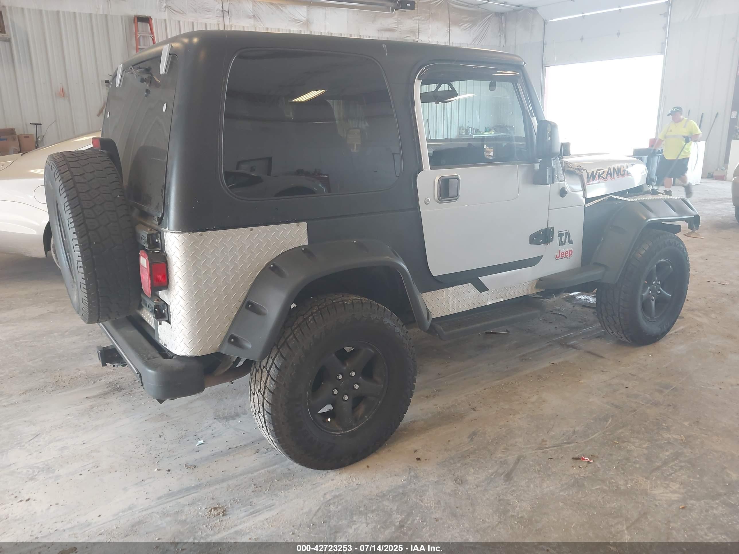 2004 Jeep Tj Sport Silver vin: 1J4FA49S04P754459
