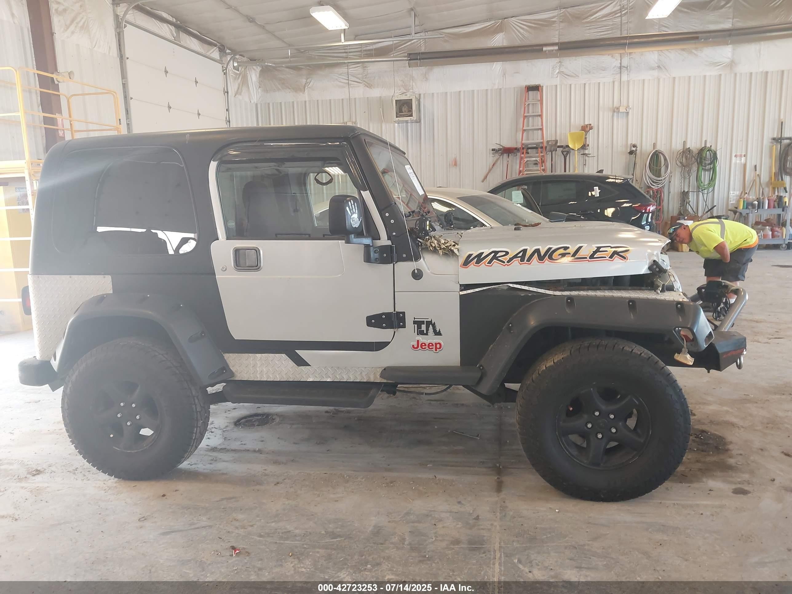 2004 Jeep Tj Sport Silver vin: 1J4FA49S04P754459
