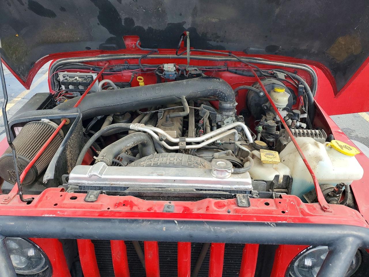 2004 Jeep Wrangler / Tj Sport Red vin: 1J4FA49S04P766448