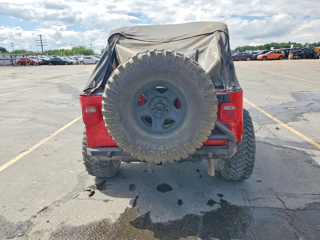 2004 Jeep Wrangler / Tj Sport Red vin: 1J4FA49S04P766448